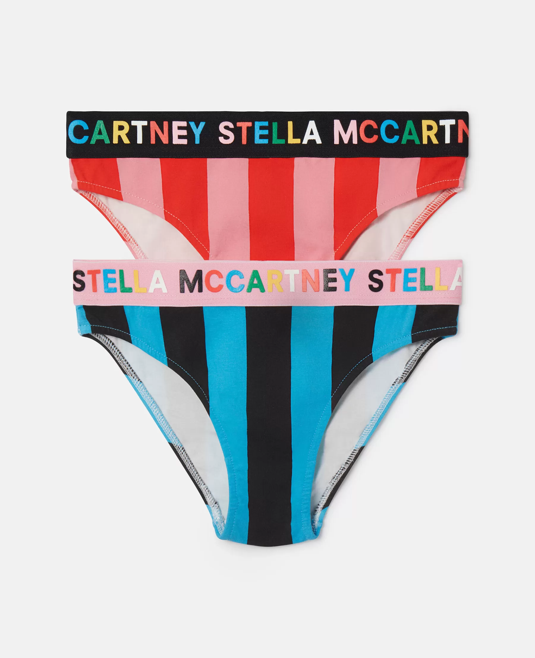 Stella McCartney 2 Pack Of Striped Logo Tape Briefs Best