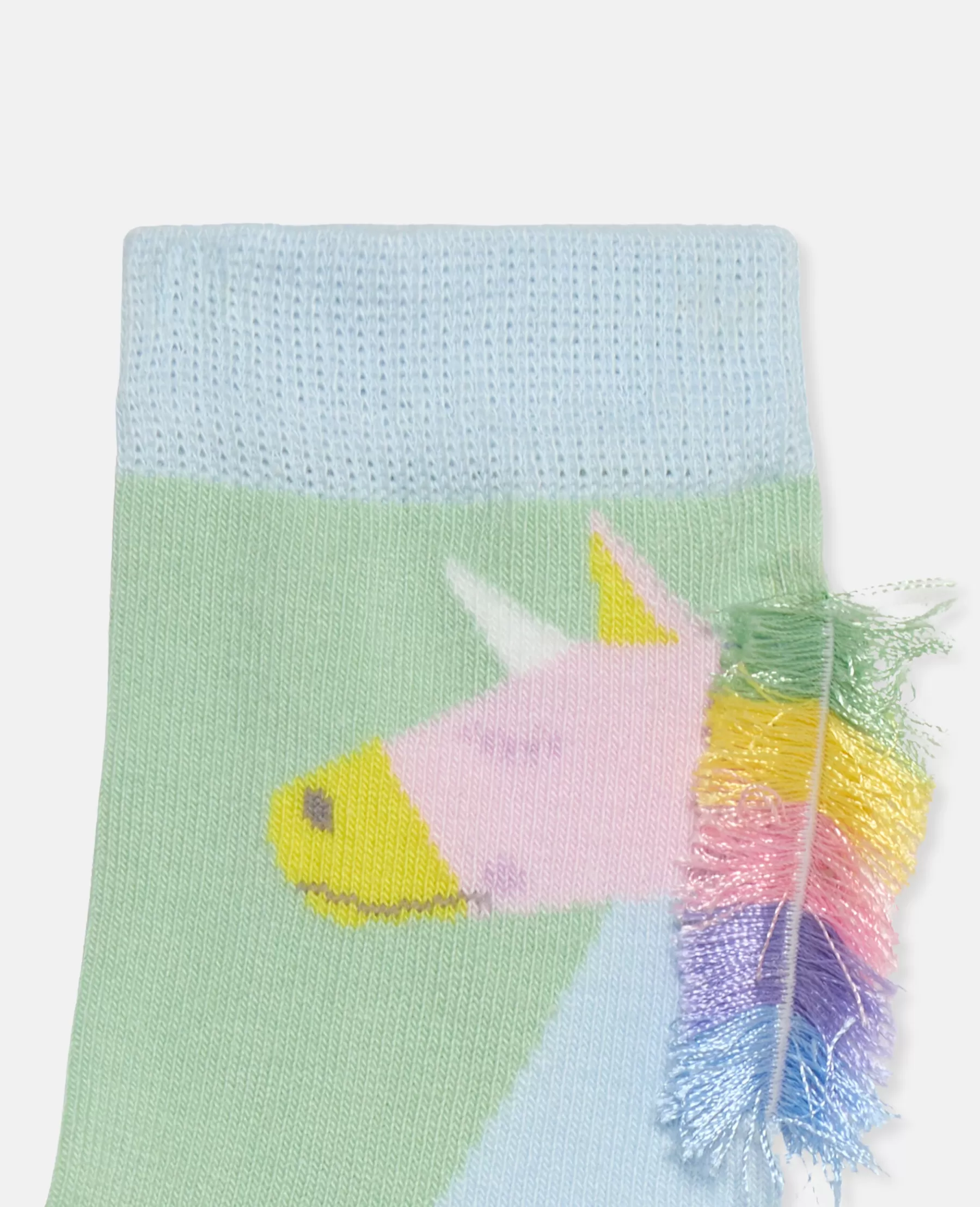 Stella McCartney 2 Pair Pack Of Rainbow Unicorn Ankle Socks Hot
