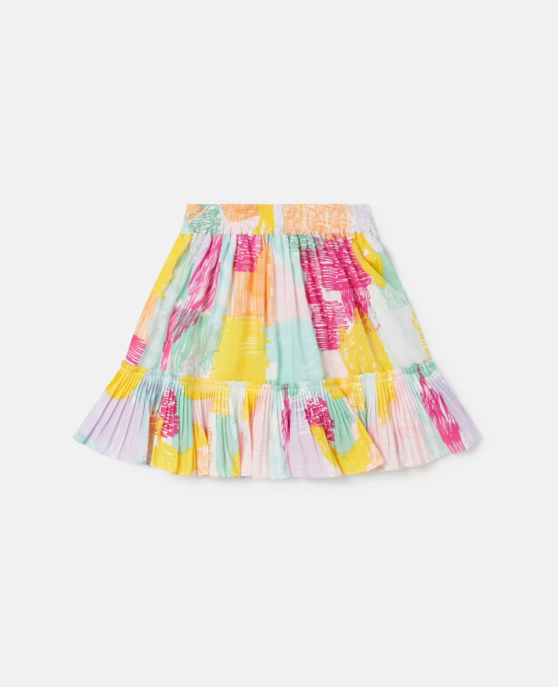 Stella McCartney Abstract Doodle Print Ruffle Skater Skirt Sale