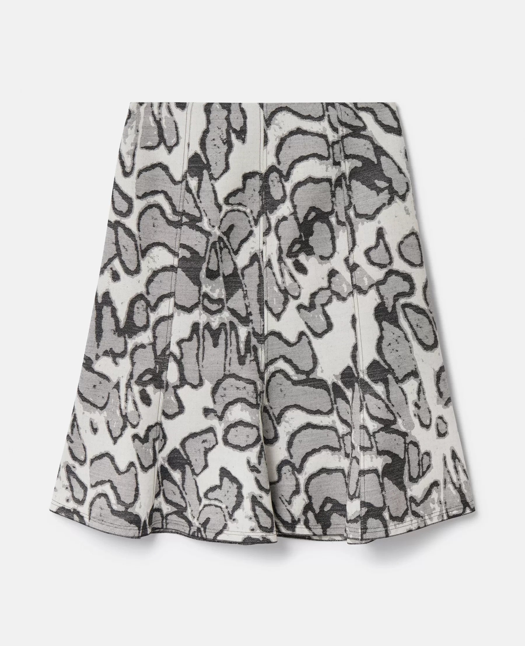 Stella McCartney Abstract Moth Jacquard Belted Skirt Sale