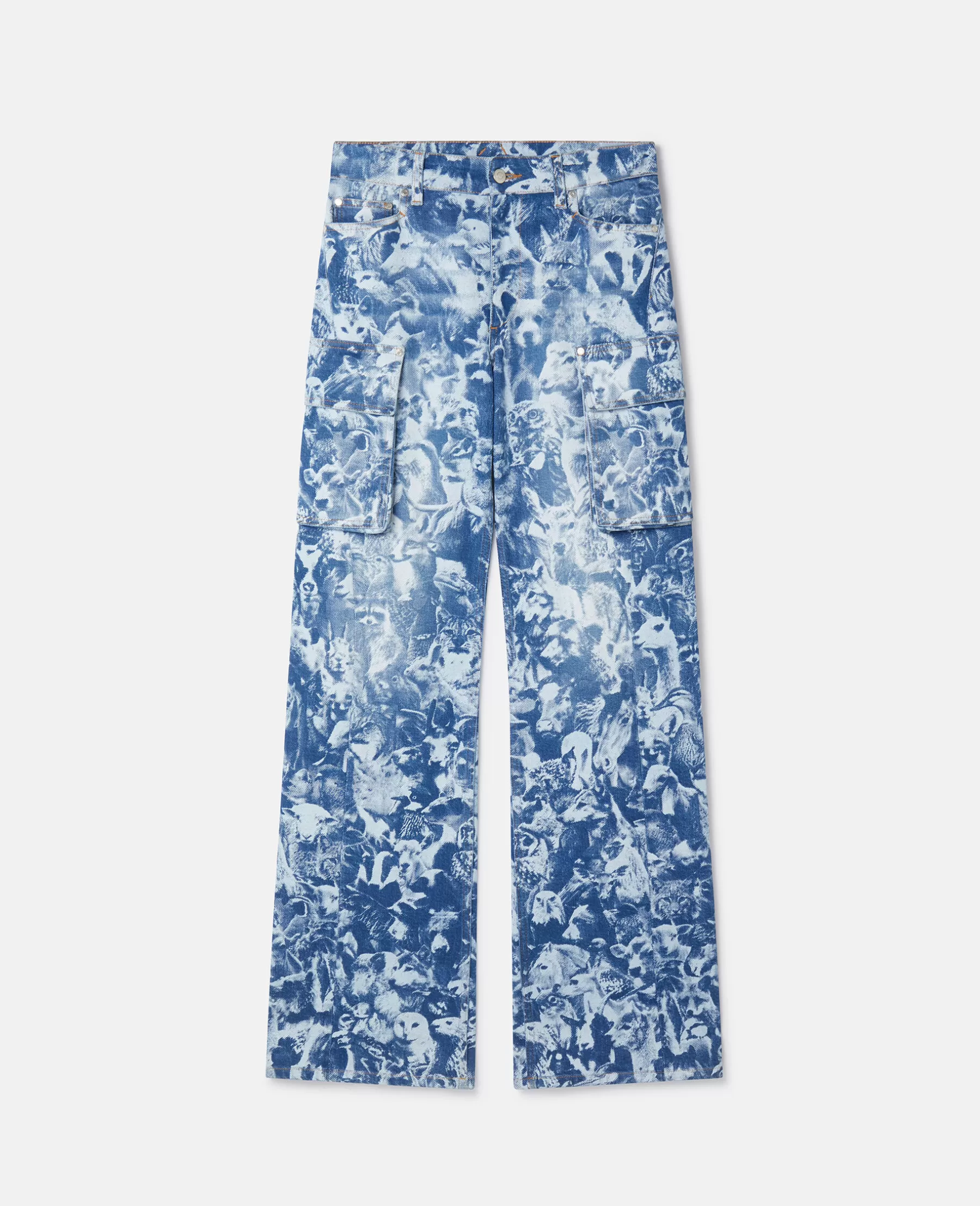 Stella McCartney Animal Forest Print Cargo Jeans Sale