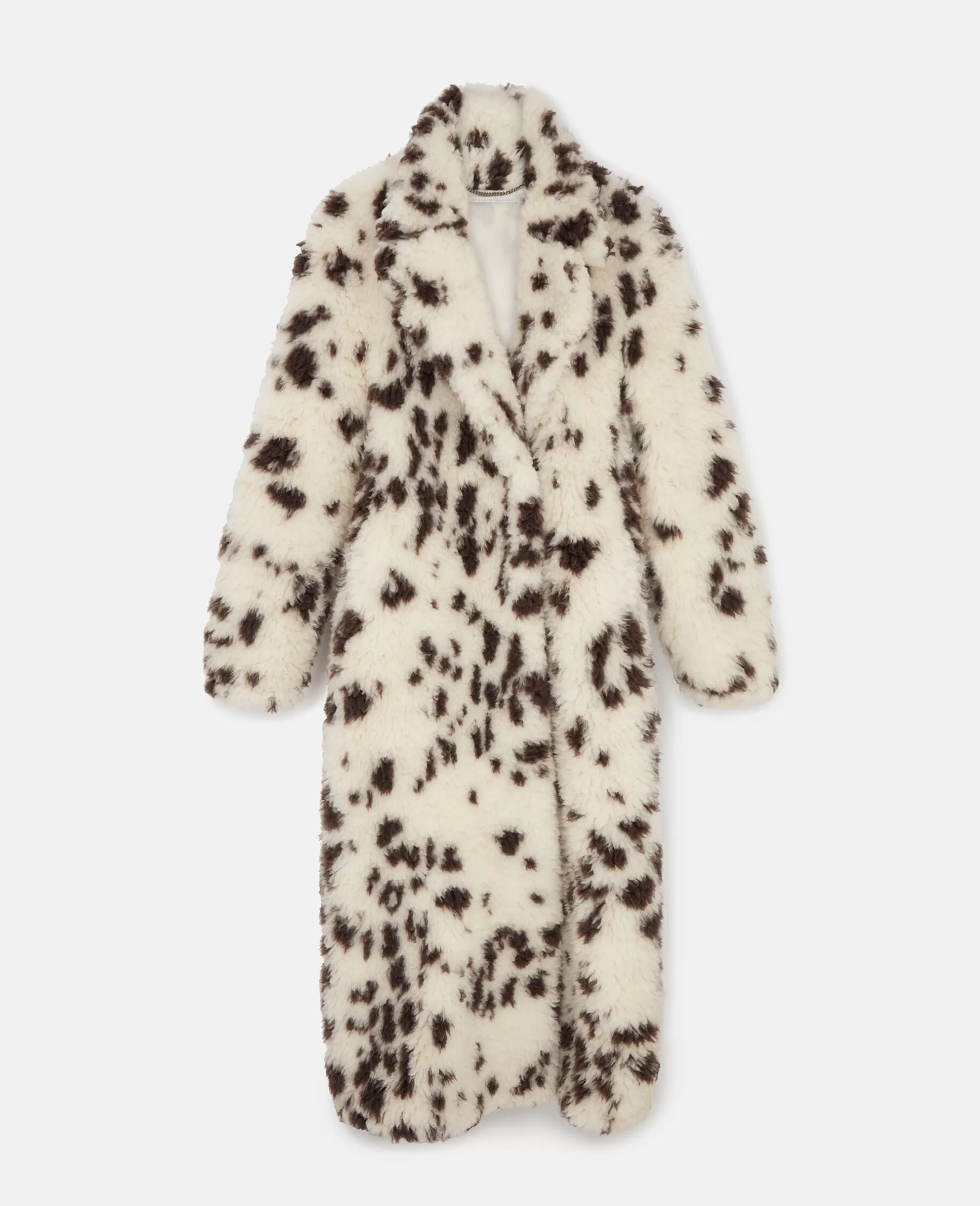 Stella McCartney Appaloosa Print Long Teddy Coat Best Sale