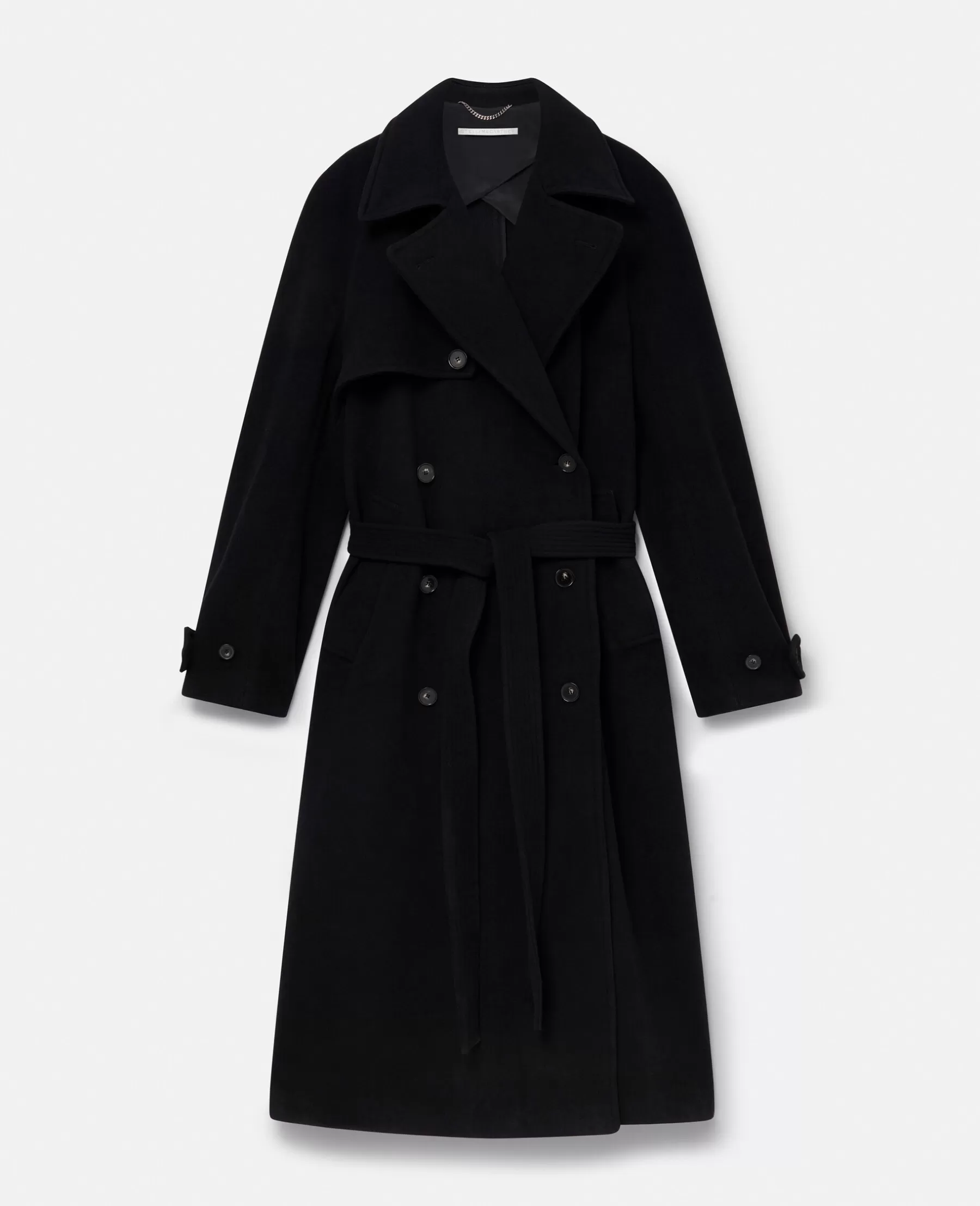 Stella McCartney Banana Sleeve Belted Long Coat Fashion