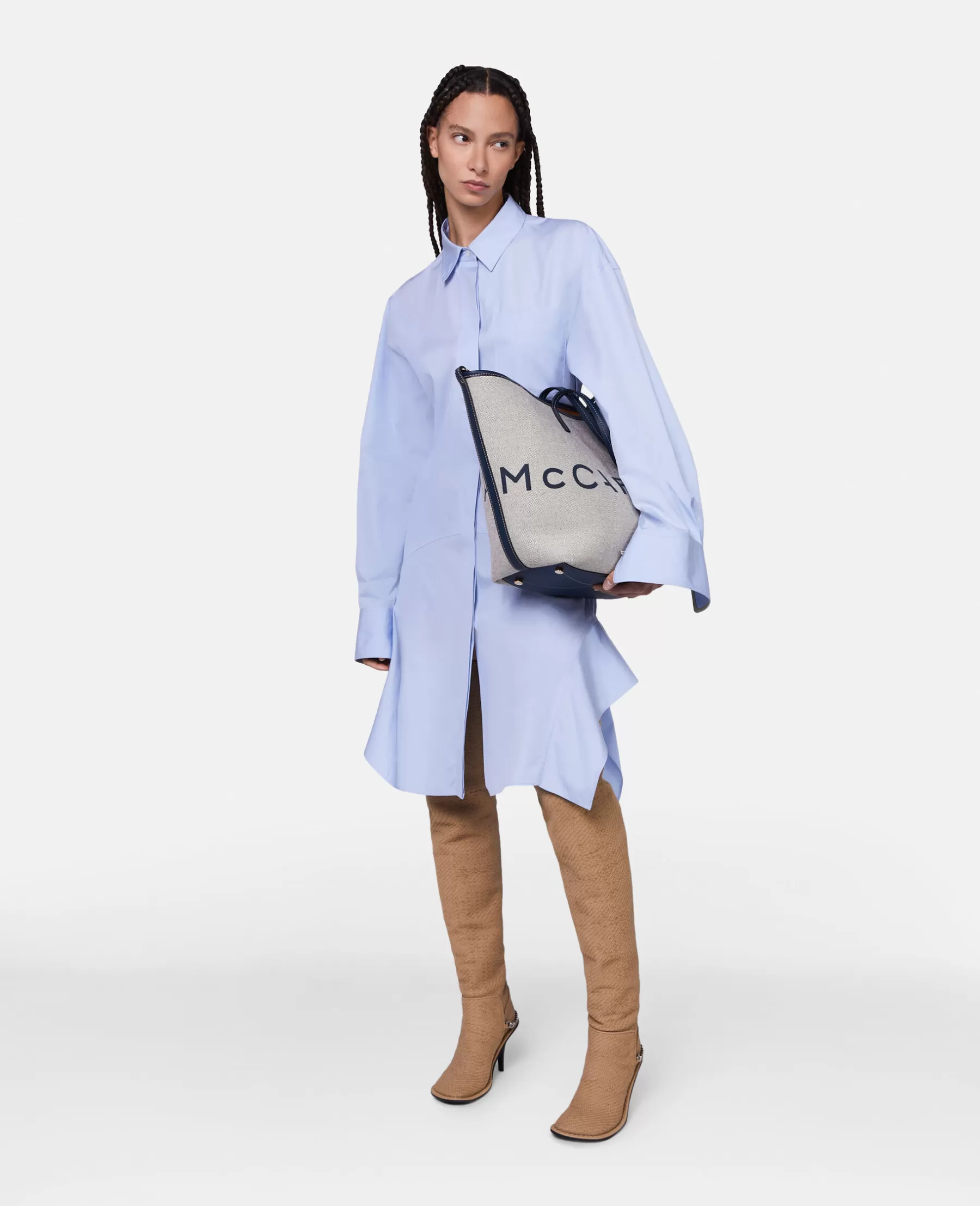 Stella McCartney Banana Sleeve Shirt Dress Flash Sale