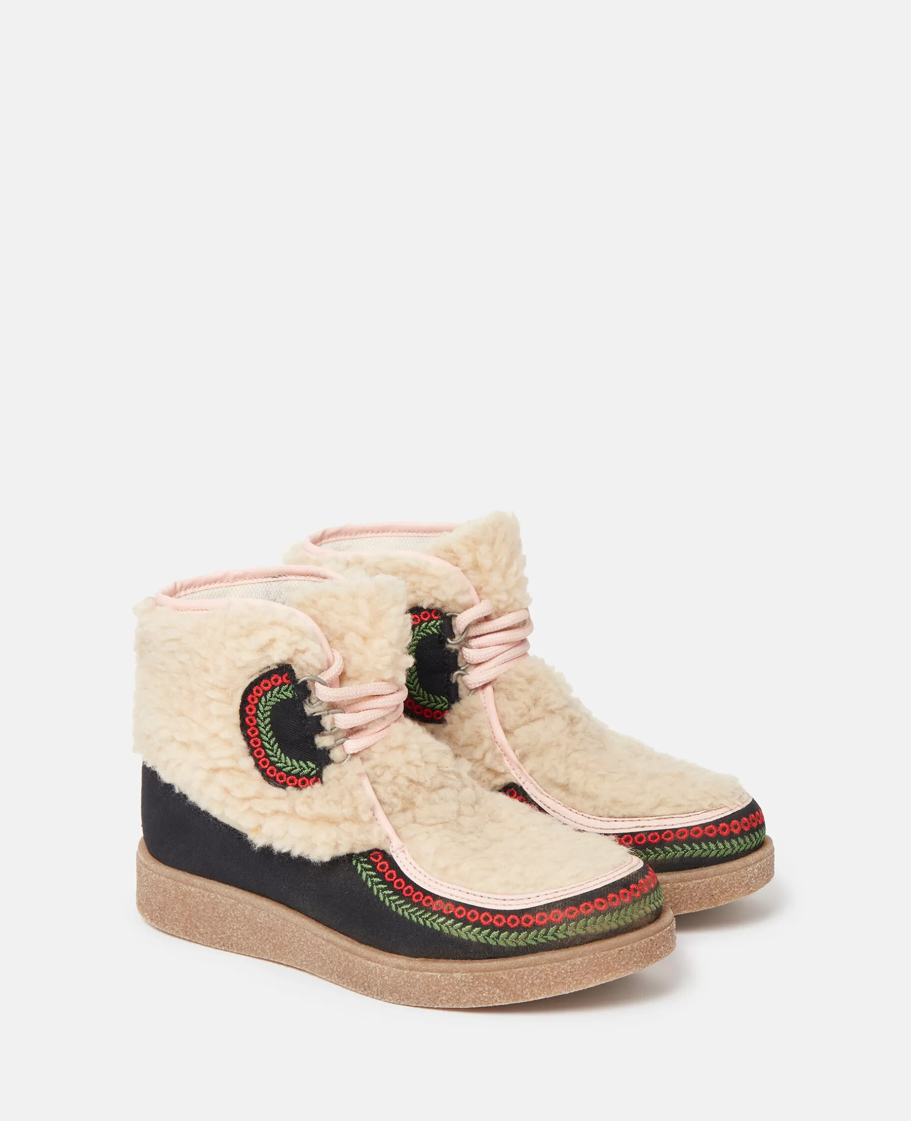 Stella McCartney Borg Moccasin Ankle Boots Sale