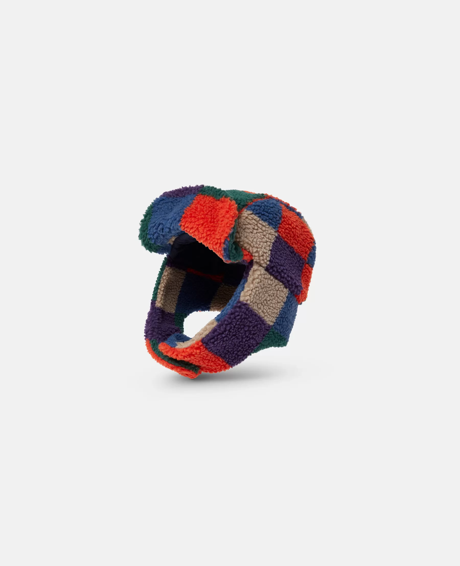 Stella McCartney Checkerboard Fleece Trapper Hat Shop