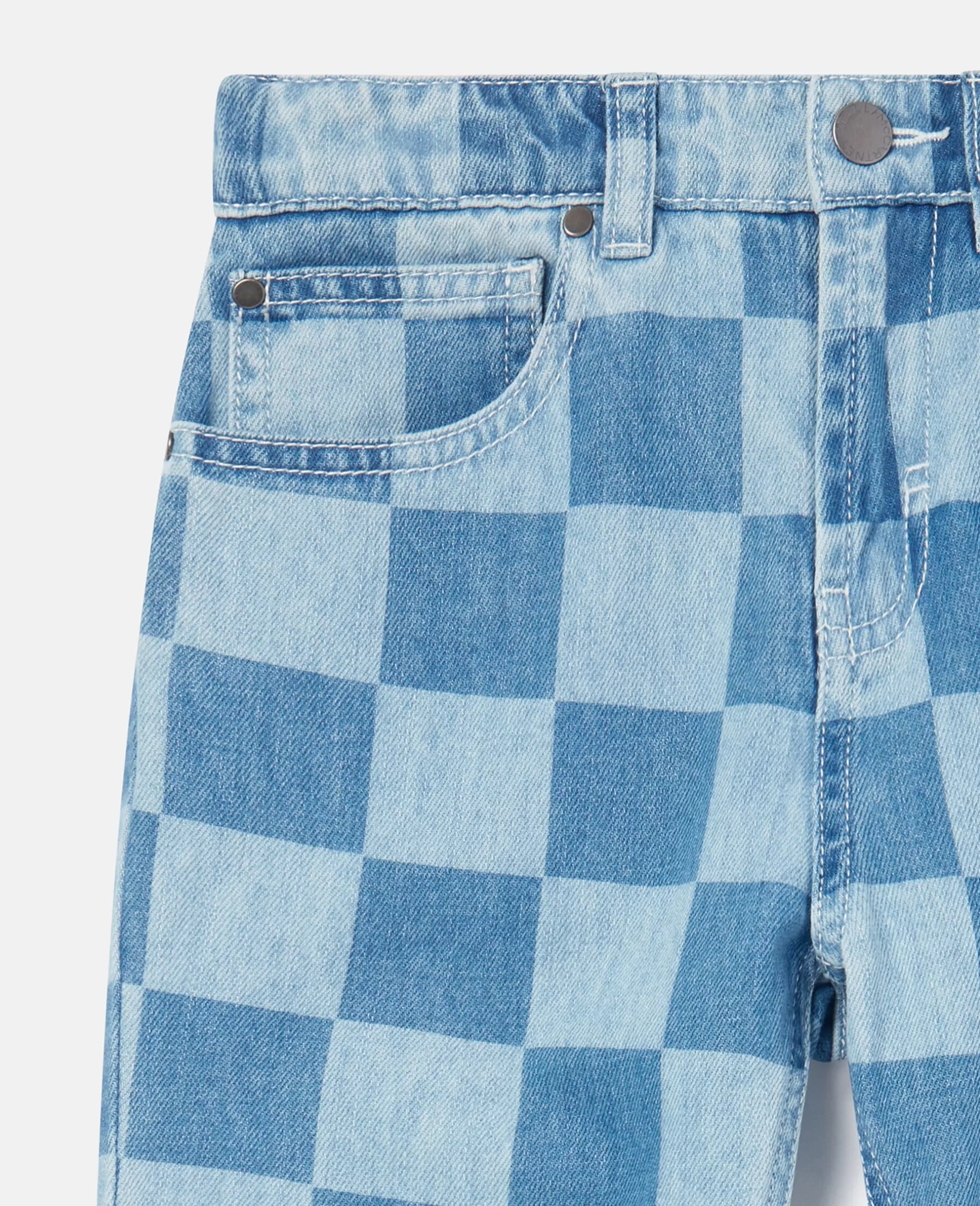 Stella McCartney Checkerboard Print Jeans Online