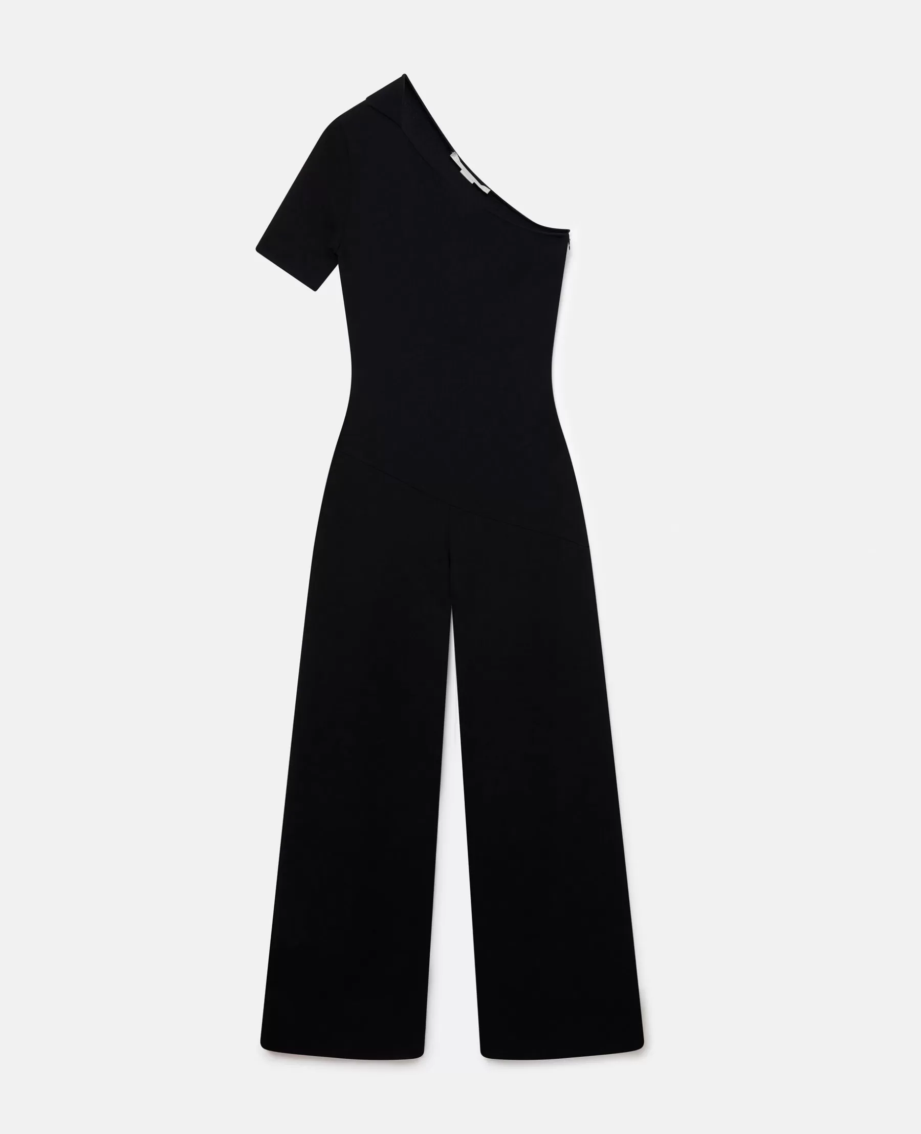 Stella McCartney Compact Knit One-Shoulder Jumpsuit Cheap