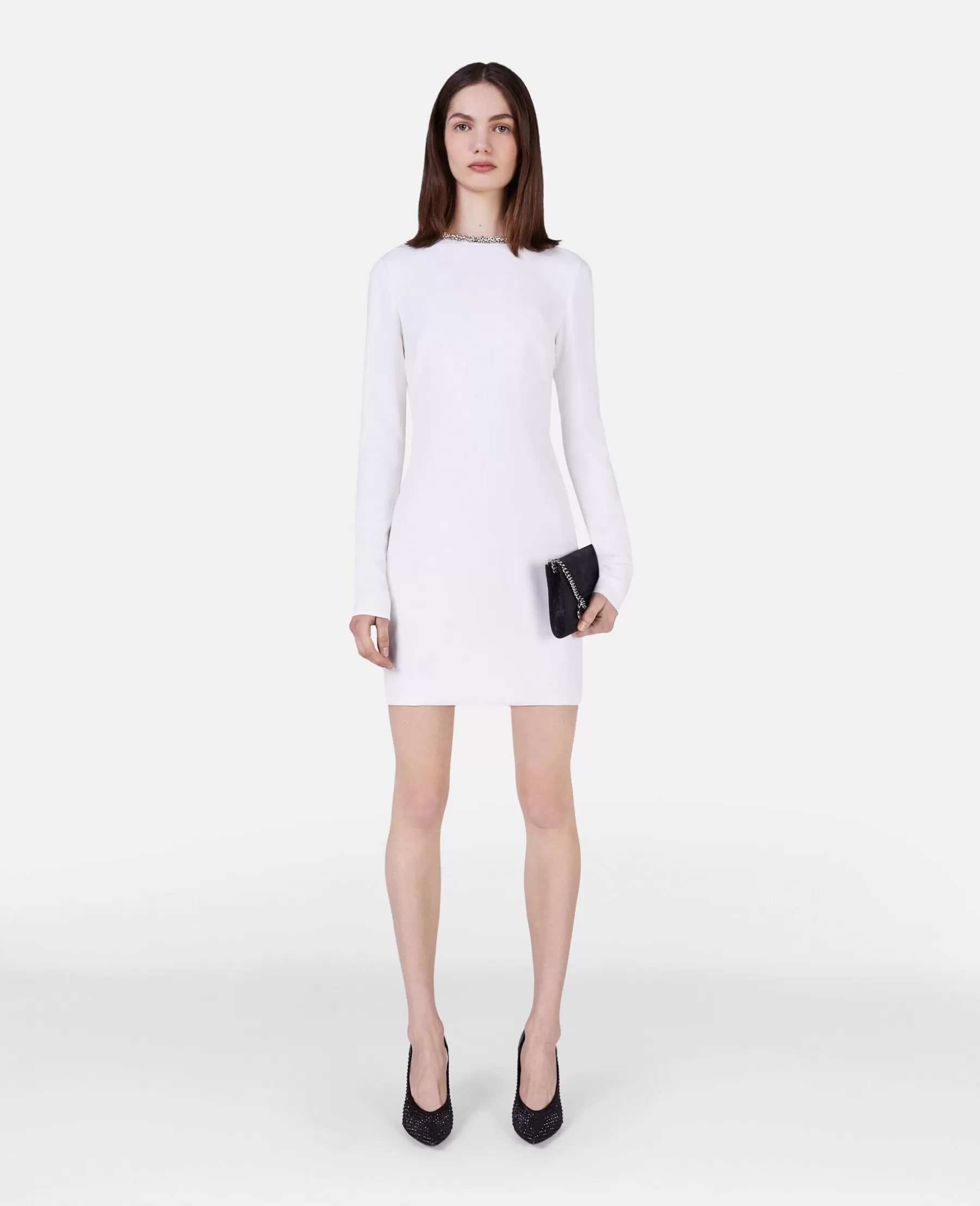 Stella McCartney Crystal Collar Cocktail Mini Dress Best