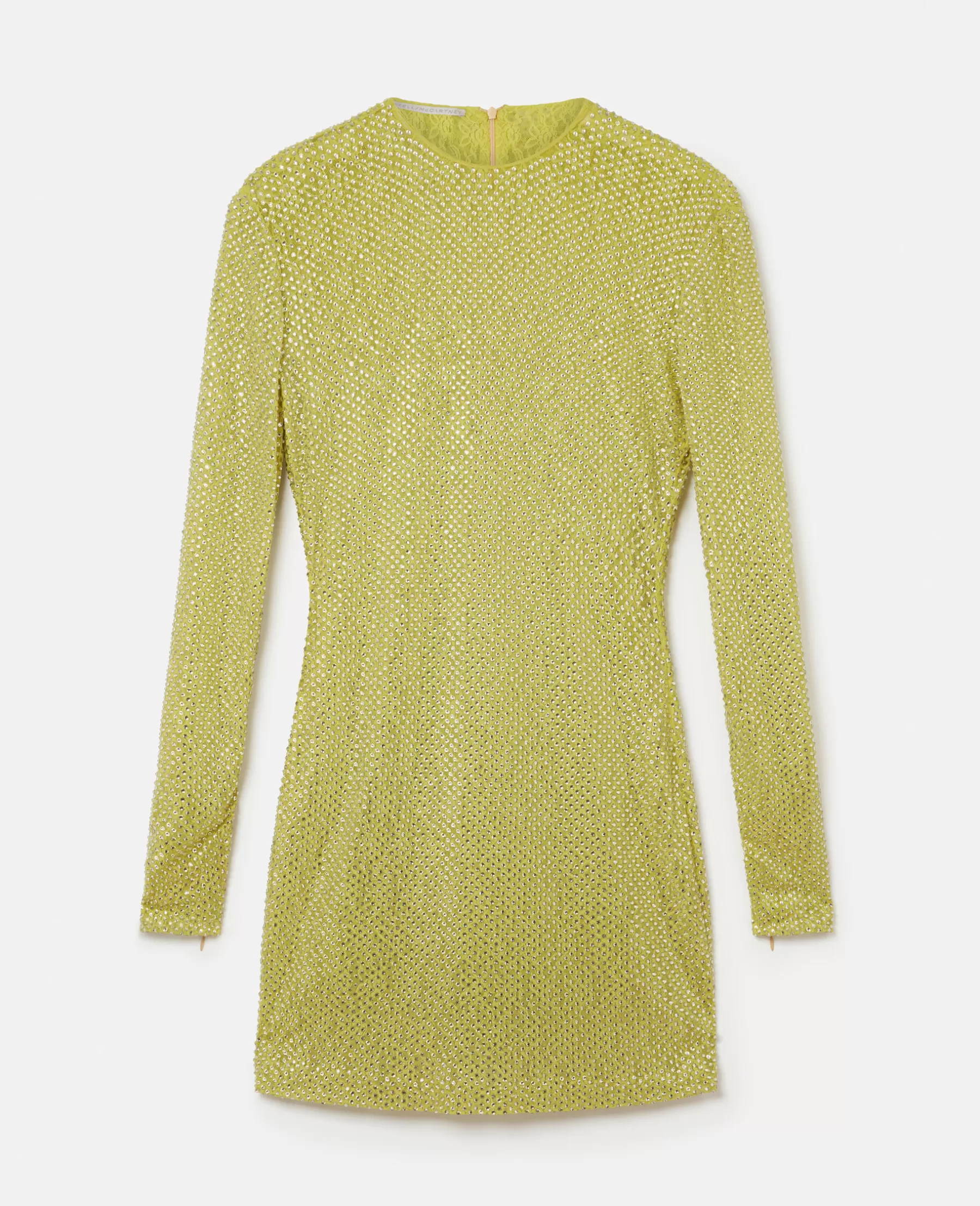 Stella McCartney Crystal Lace Long-Sleeved Mini Dress Discount