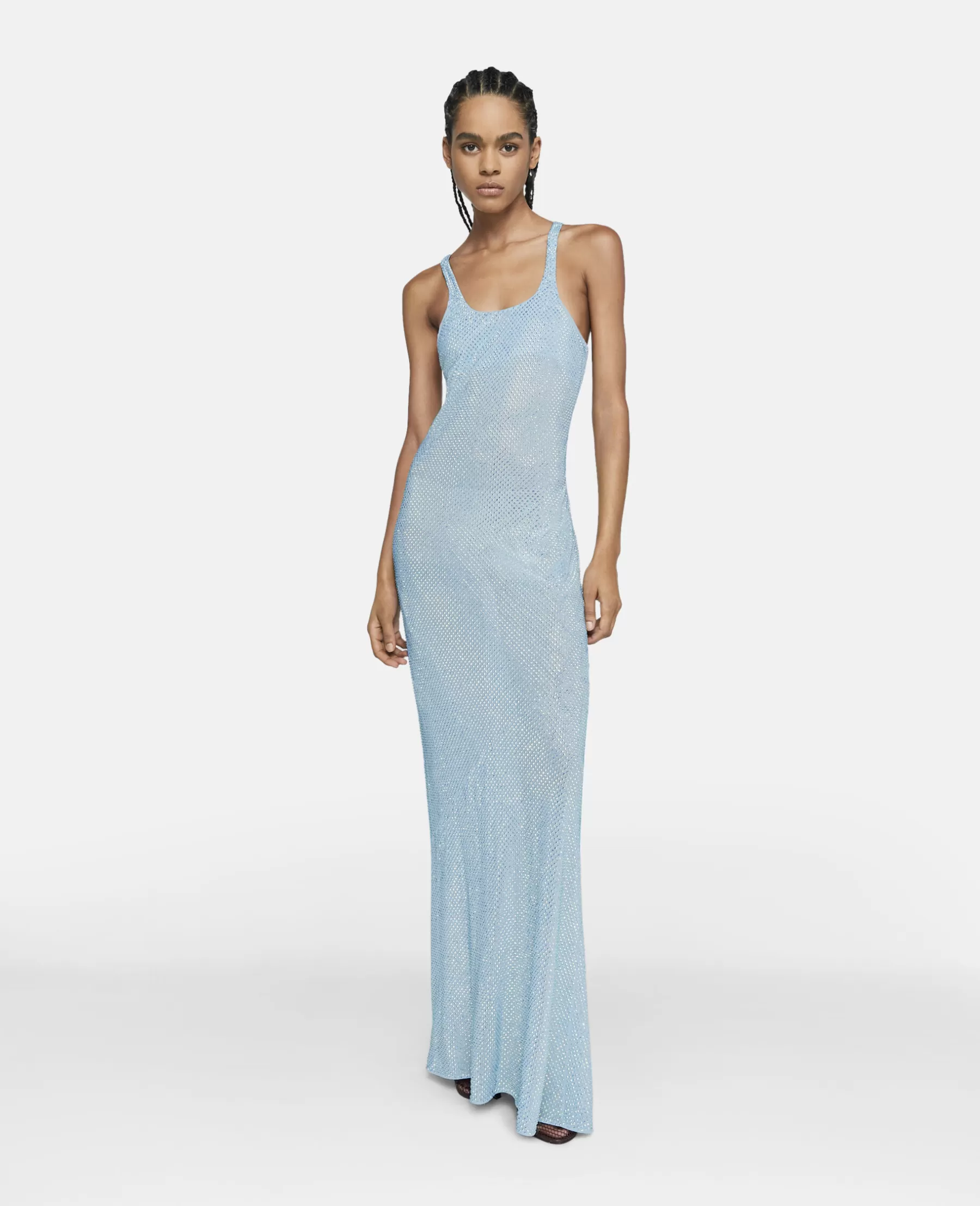 Stella McCartney Crystal Strass Silk Maxi Dress Cheap