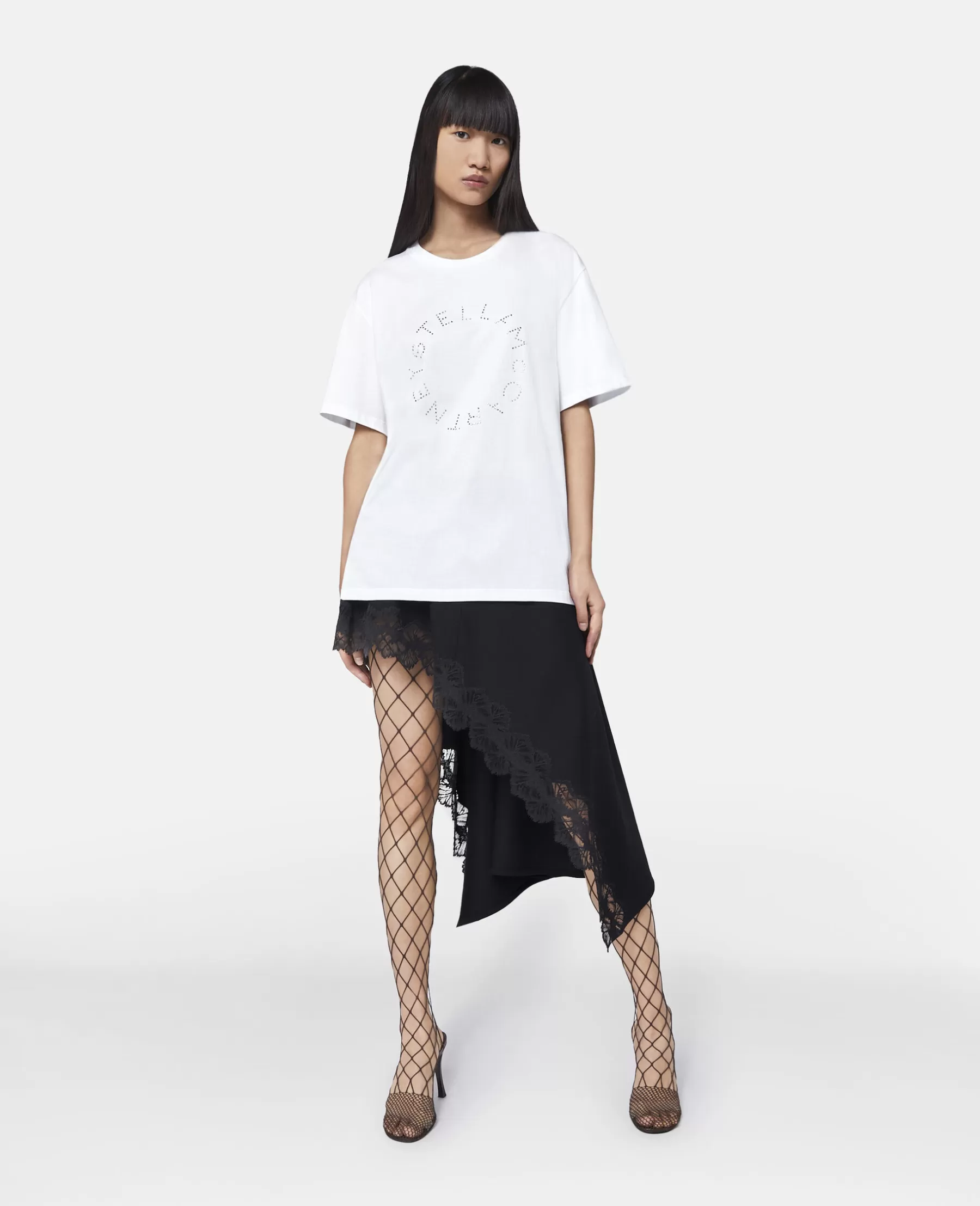 Stella McCartney Diamante Logo T-Shirt Flash Sale