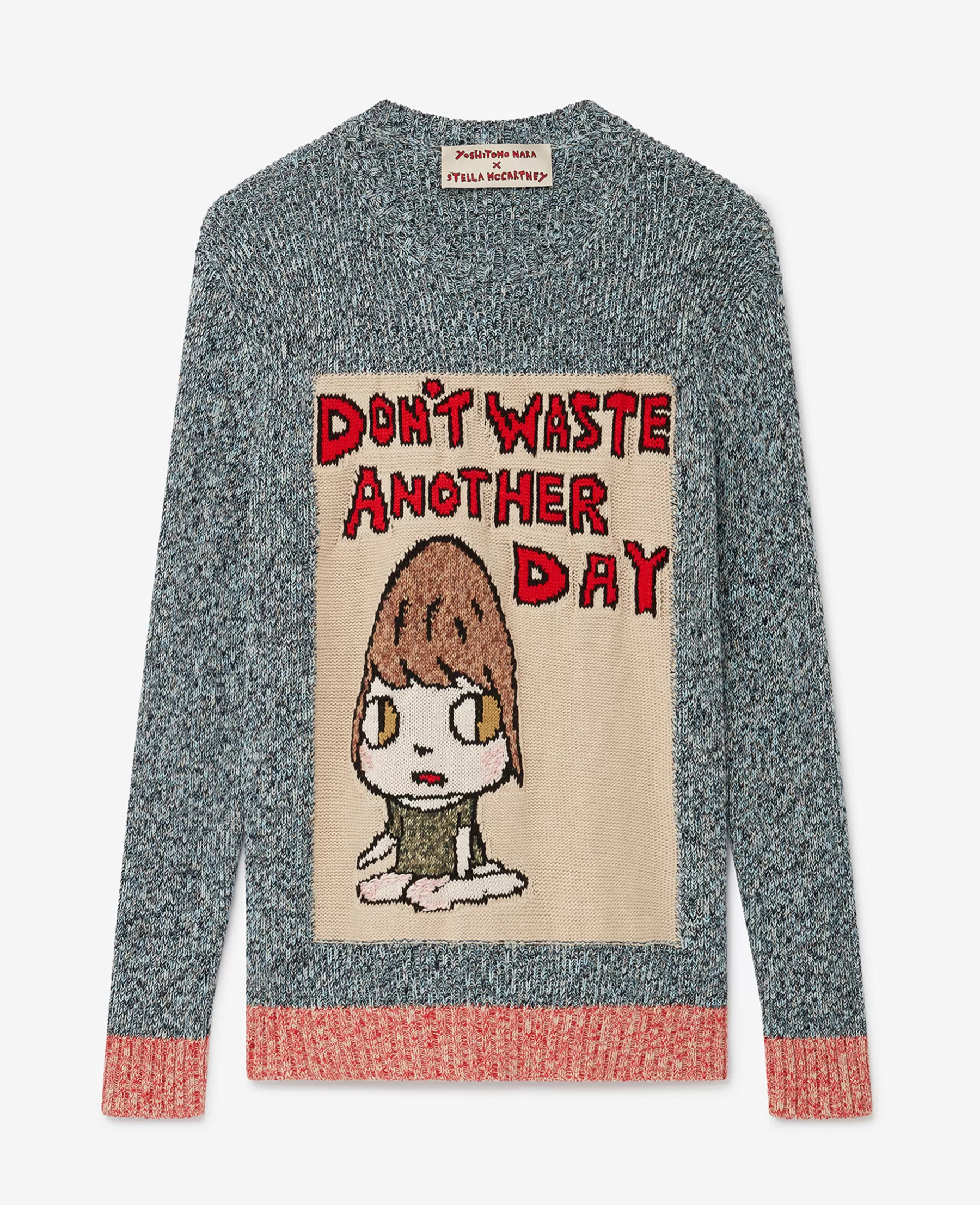 Stella McCartney Don'T Waste Another Day' Slogan Cotton Knit Jumper Online