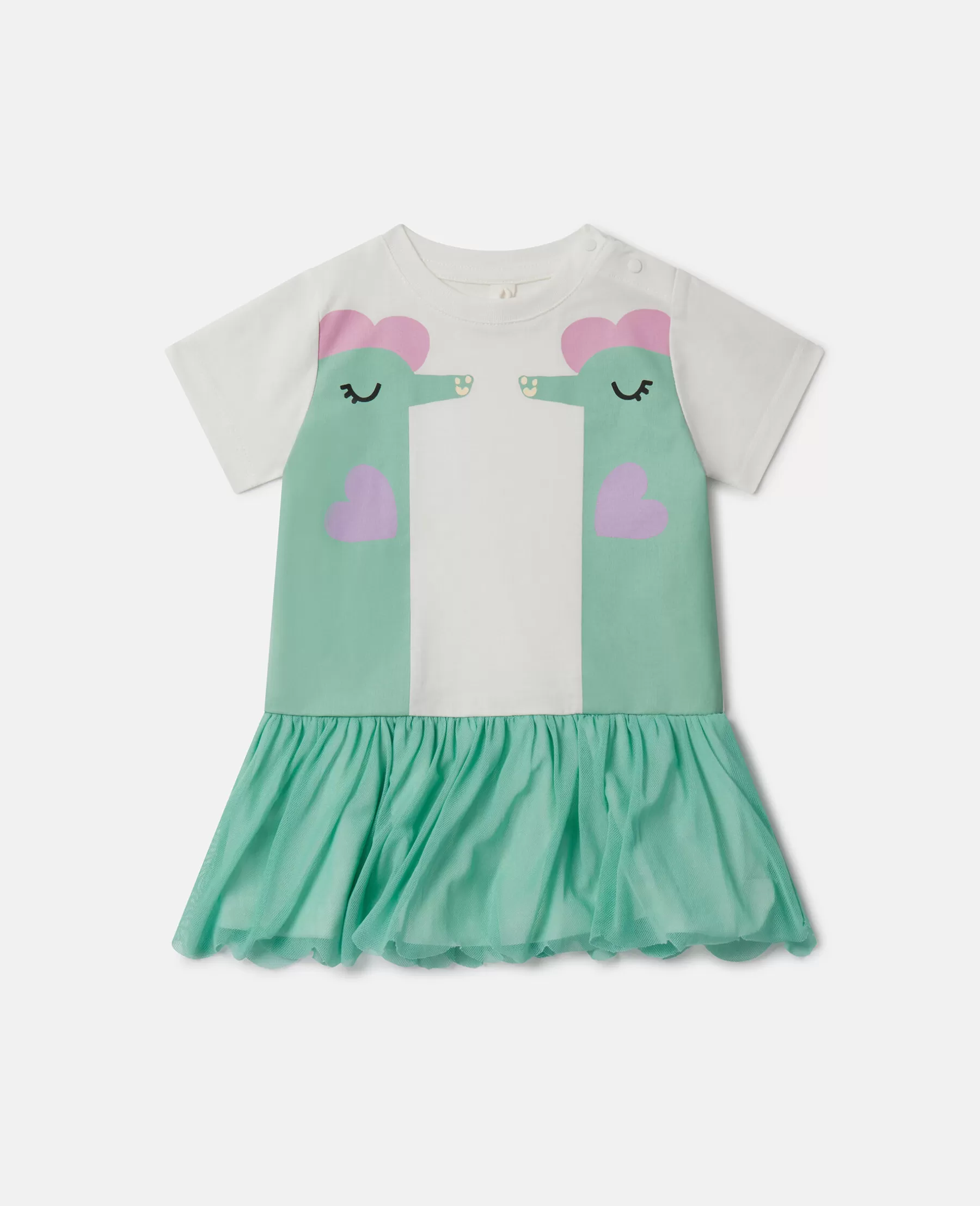 Stella McCartney Double Seahorse Print T-Shirt Dress Sale