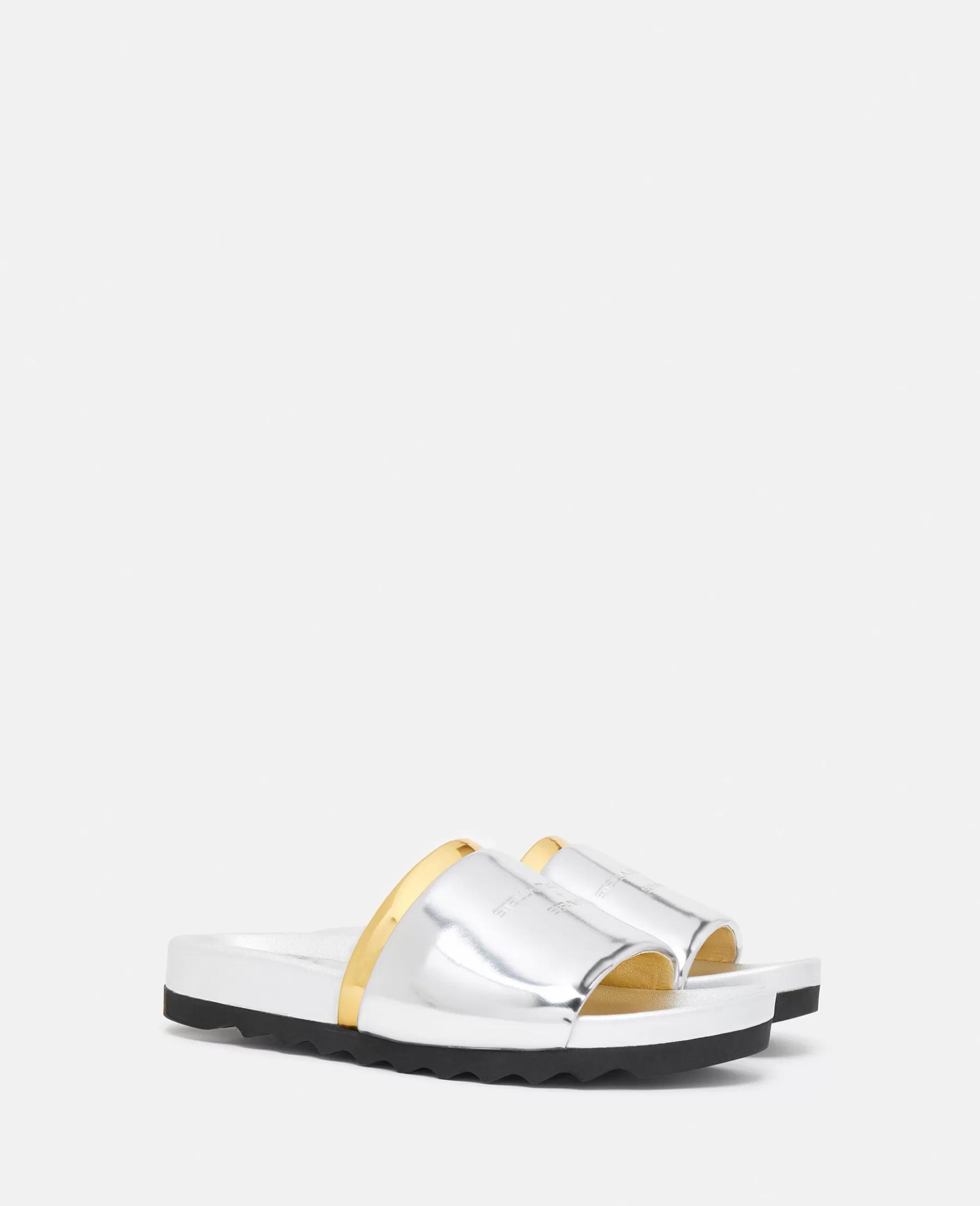 Stella McCartney Double-Chromatic Slide-On Sandals Flash Sale