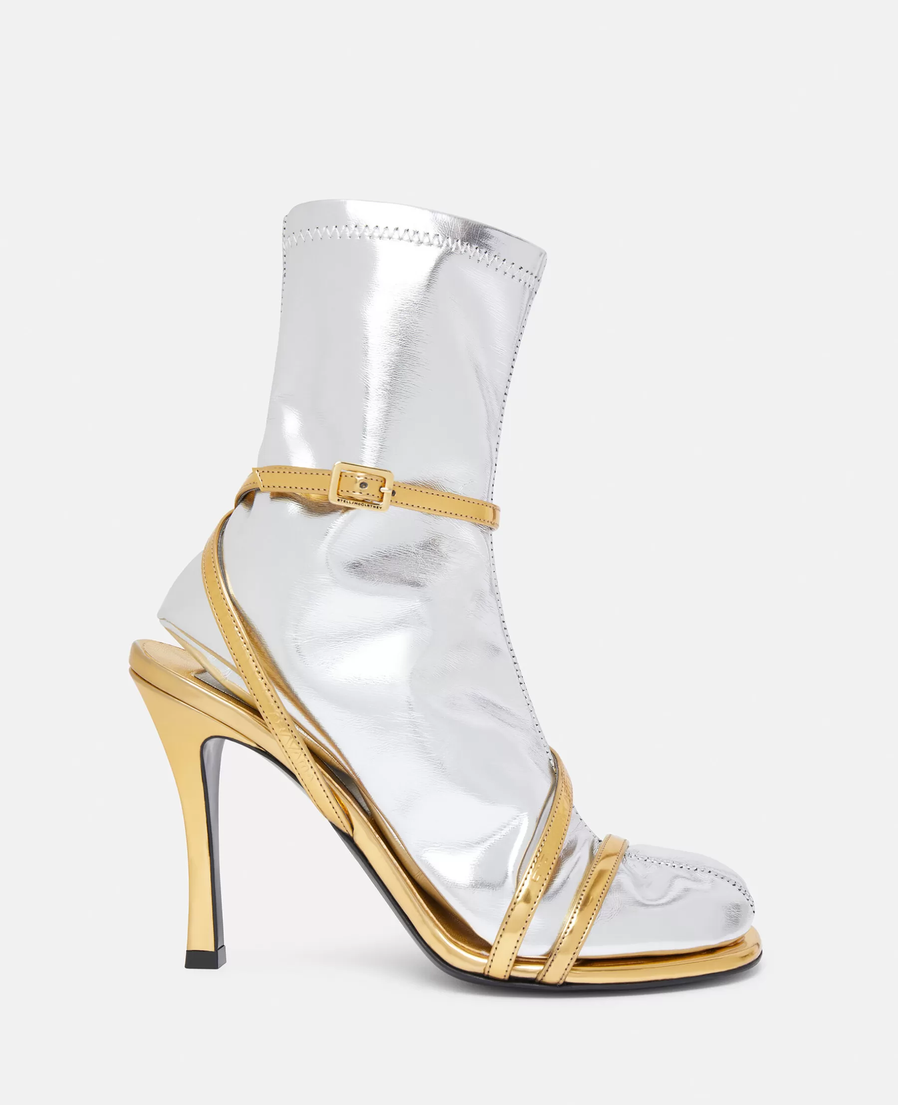 Stella McCartney Double-Chromatic Sock-Effect Heeled Boots Online