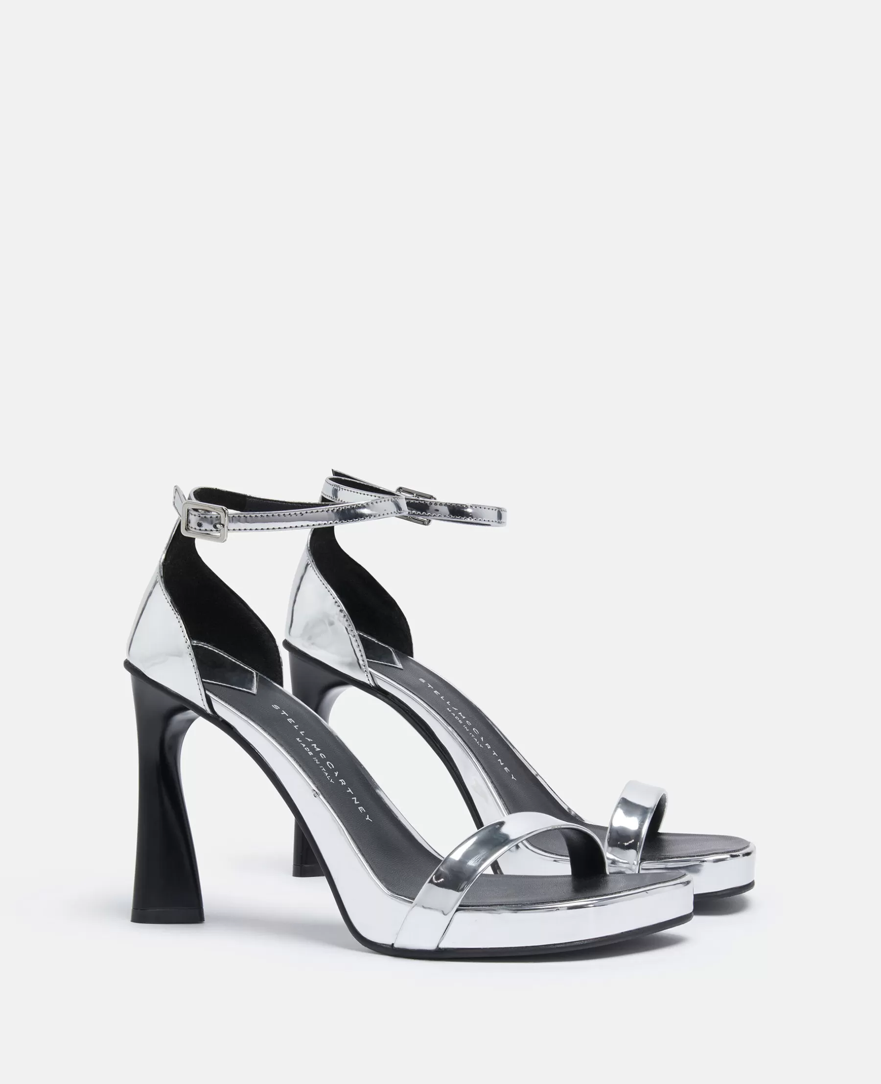 Stella McCartney Elsa Mirrored Heeled Sandals Best Sale