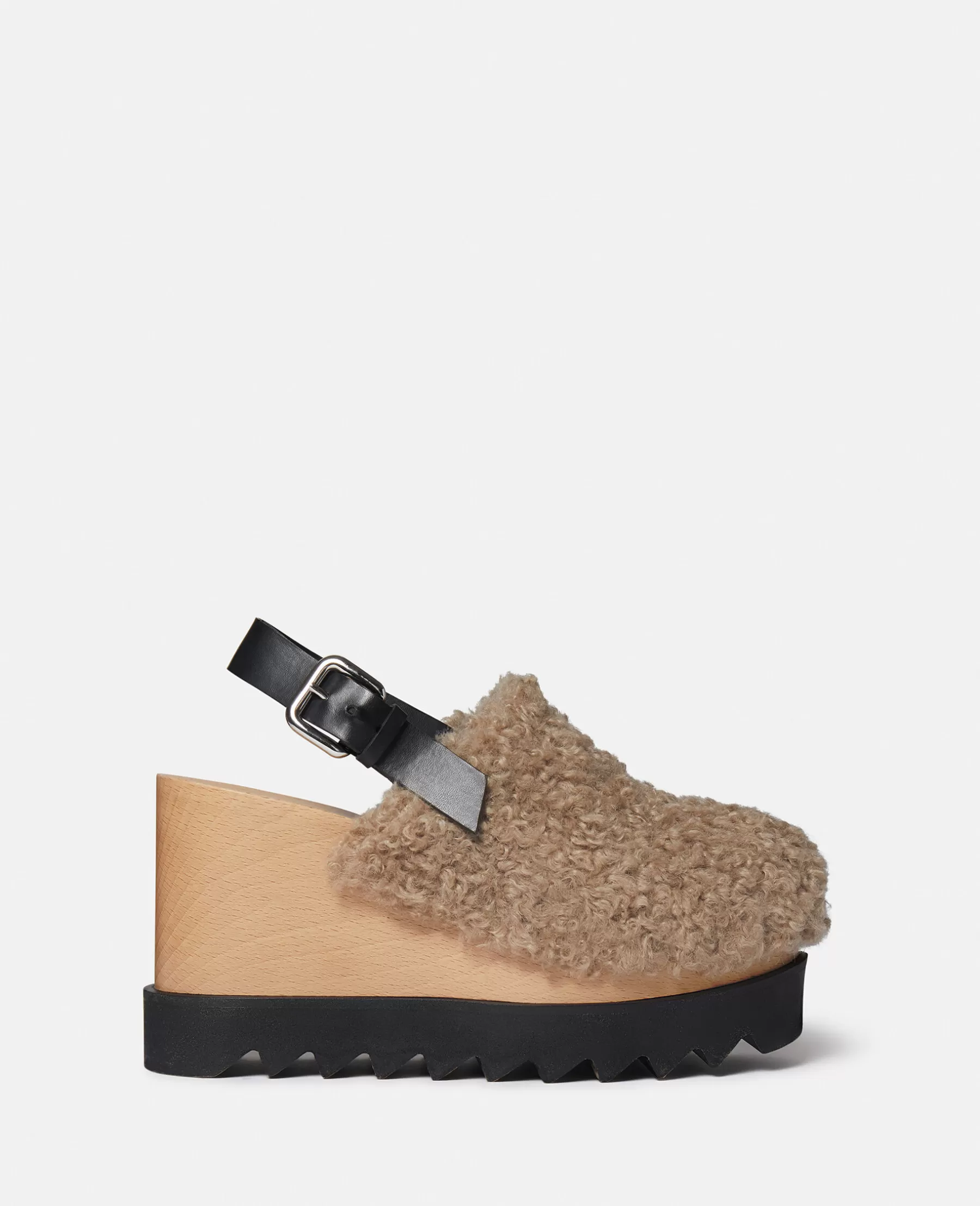 Stella McCartney Elyse Teddy Slingback Platform Clogs Best