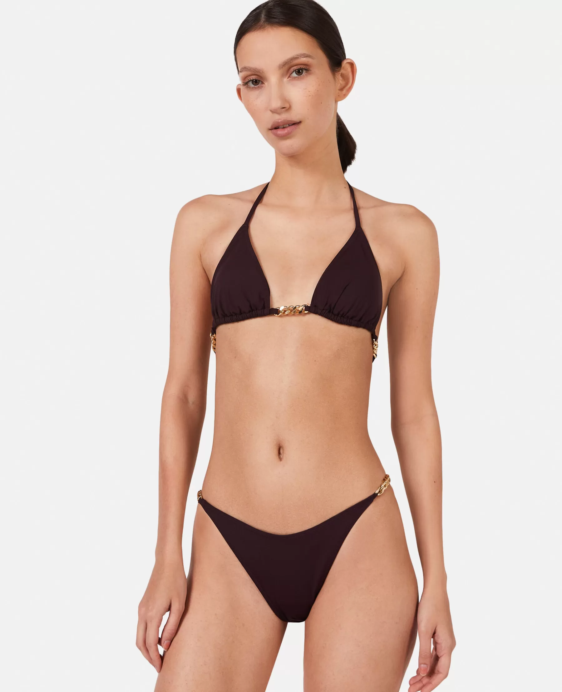 Stella McCartney Falabella Chain Triangle Bikini Top Discount