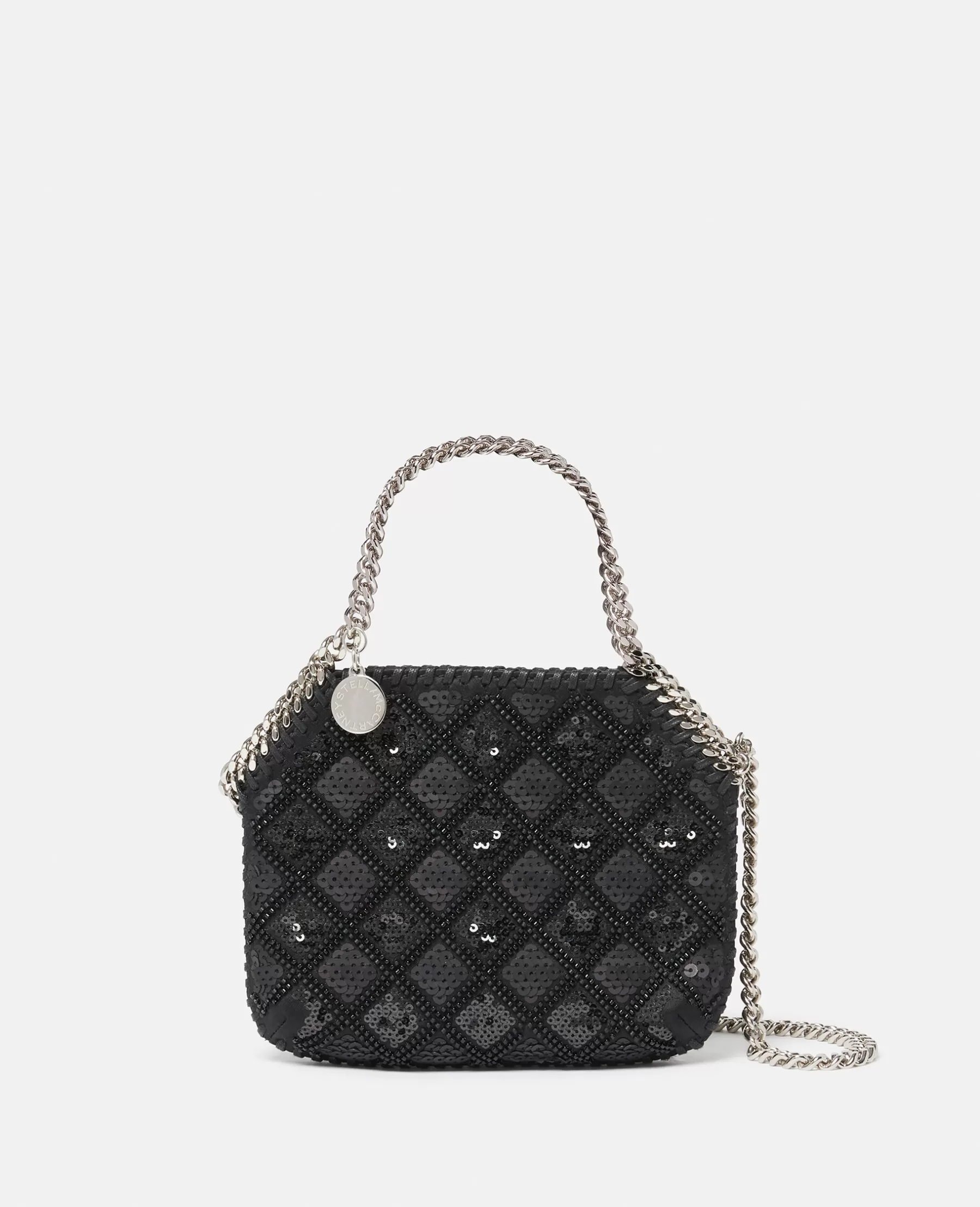 Stella McCartney Falabella Checked Sequin Embroidery Evening Tote Bag Flash Sale