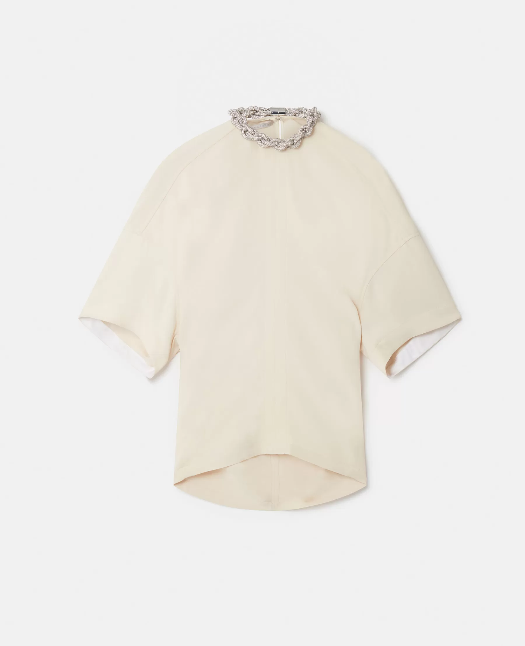 Stella McCartney Falabella Crystal Chain Collar Top Flash Sale