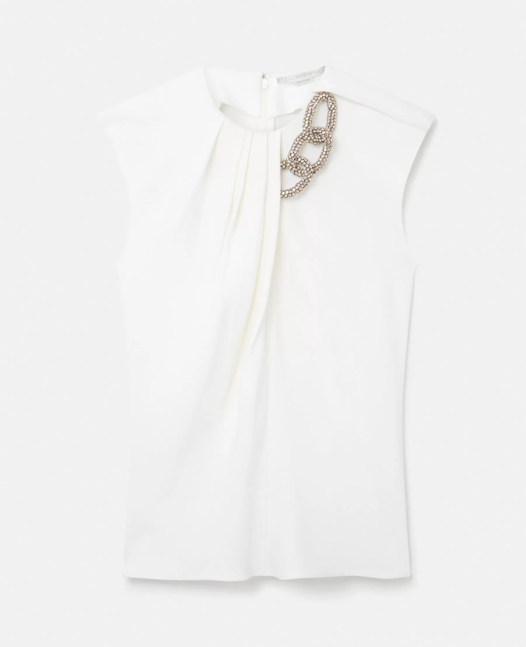 Stella McCartney Falabella Crystal Chain Sleeveless Top Discount