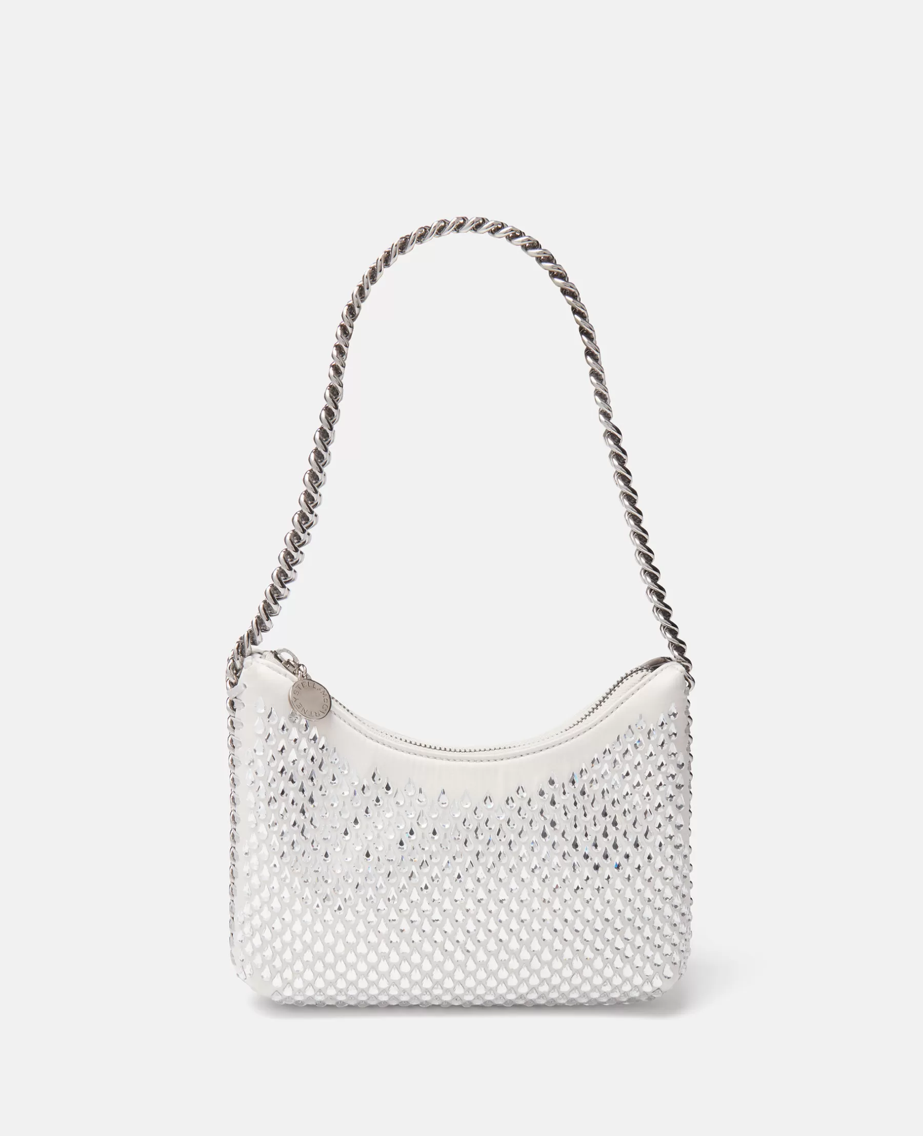 Stella McCartney Falabella Crystal Mesh Mini Zipped Shoulder Bag New