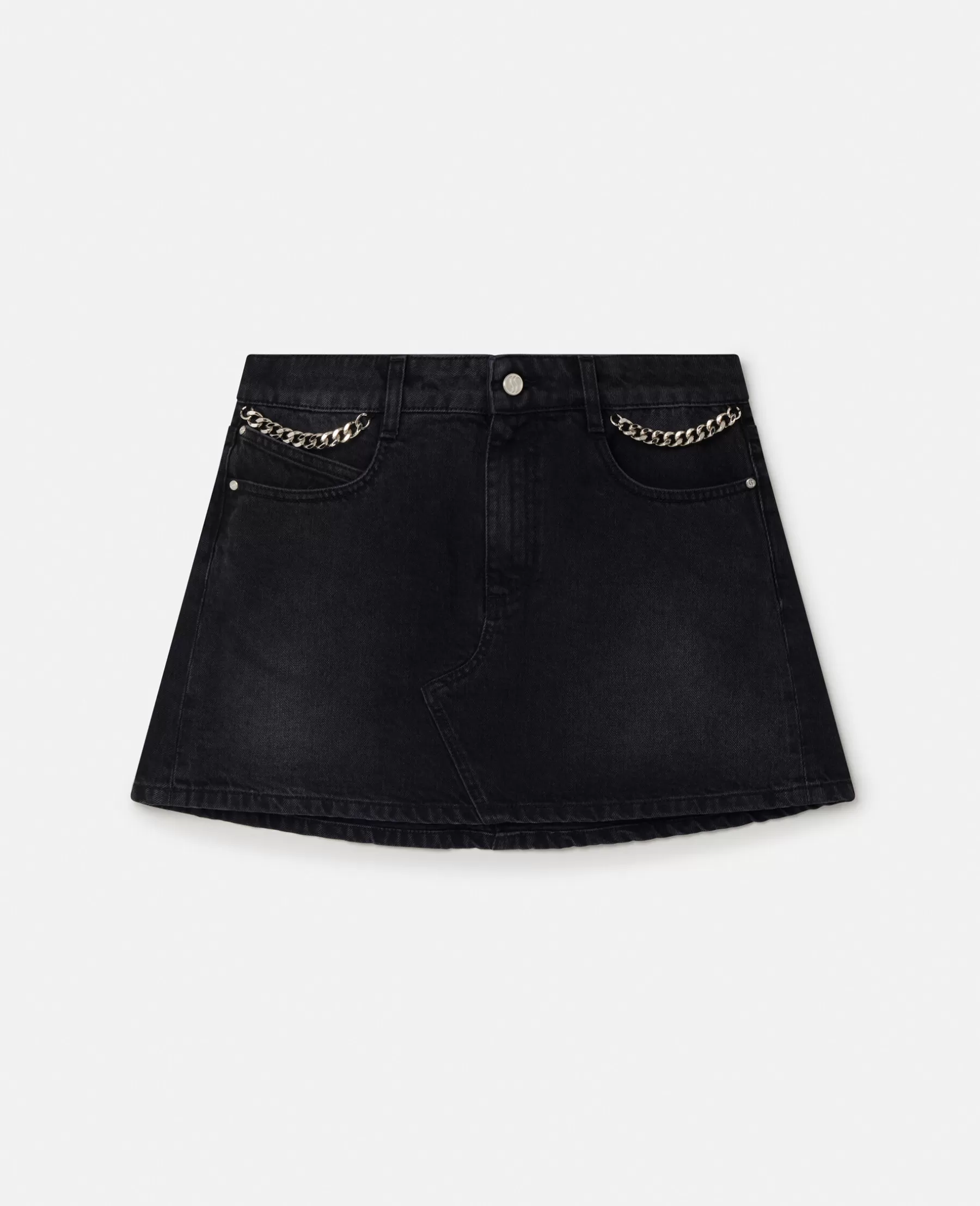 Stella McCartney Falabella Denim Mini Skirt Cheap