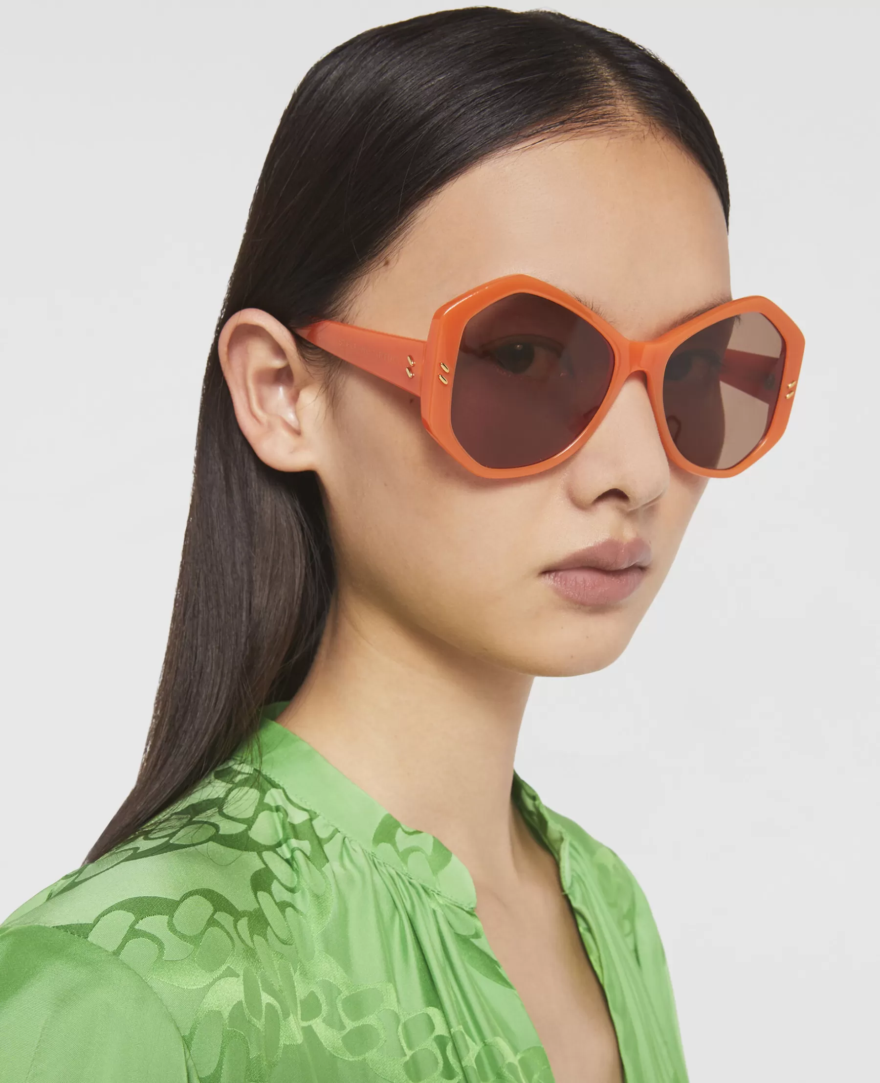 Stella McCartney Falabella Pin Hexagon Sunglasses Cheap