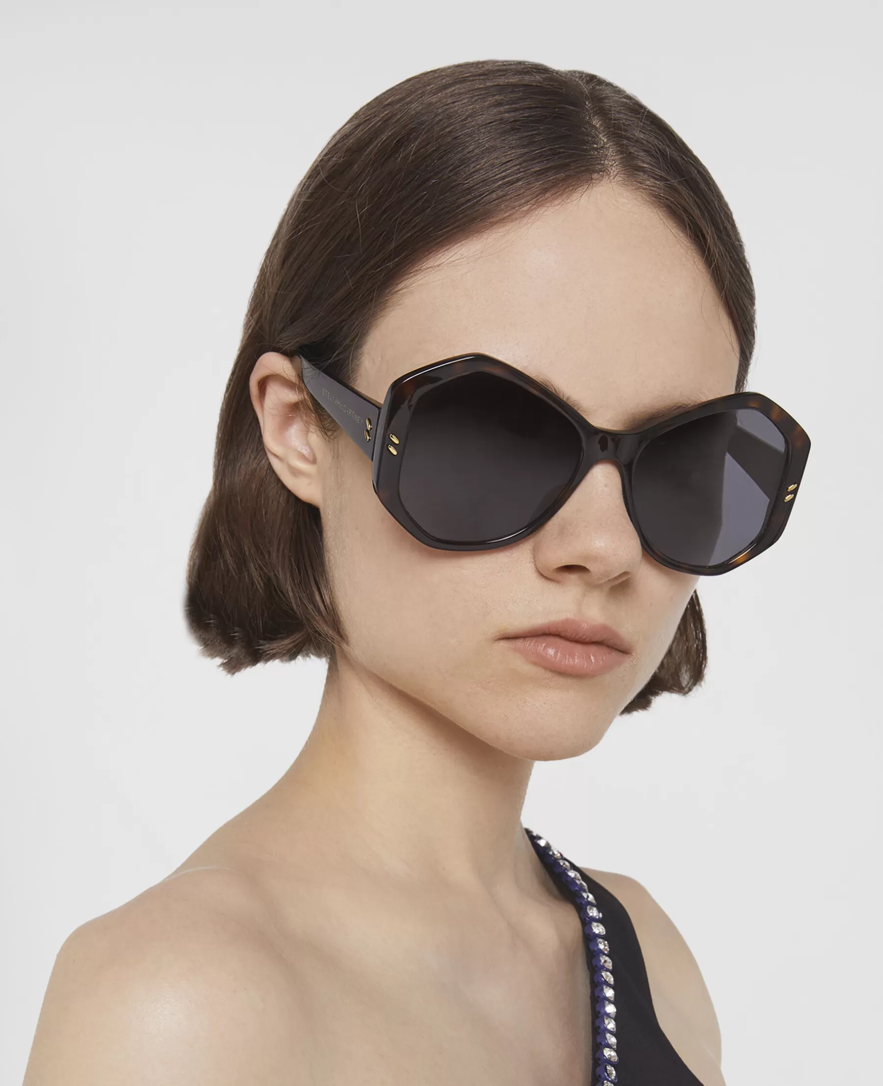 Stella McCartney Falabella Pin Hexagon Sunglasses Discount