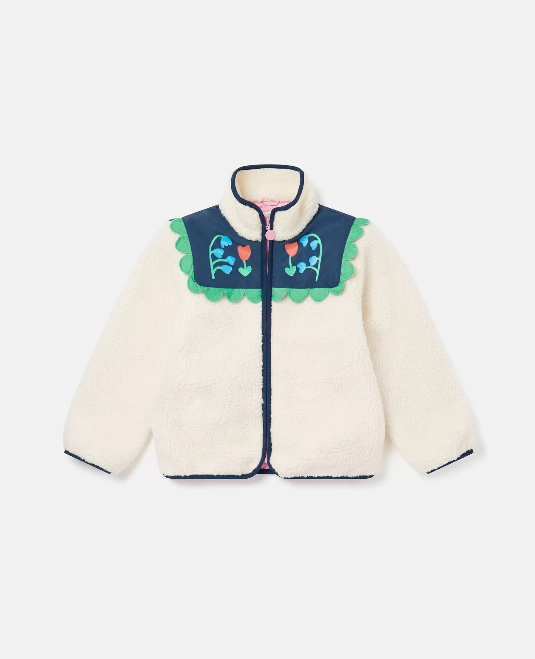 Stella McCartney Folk Flower Embroidery Fleece Jacket Best