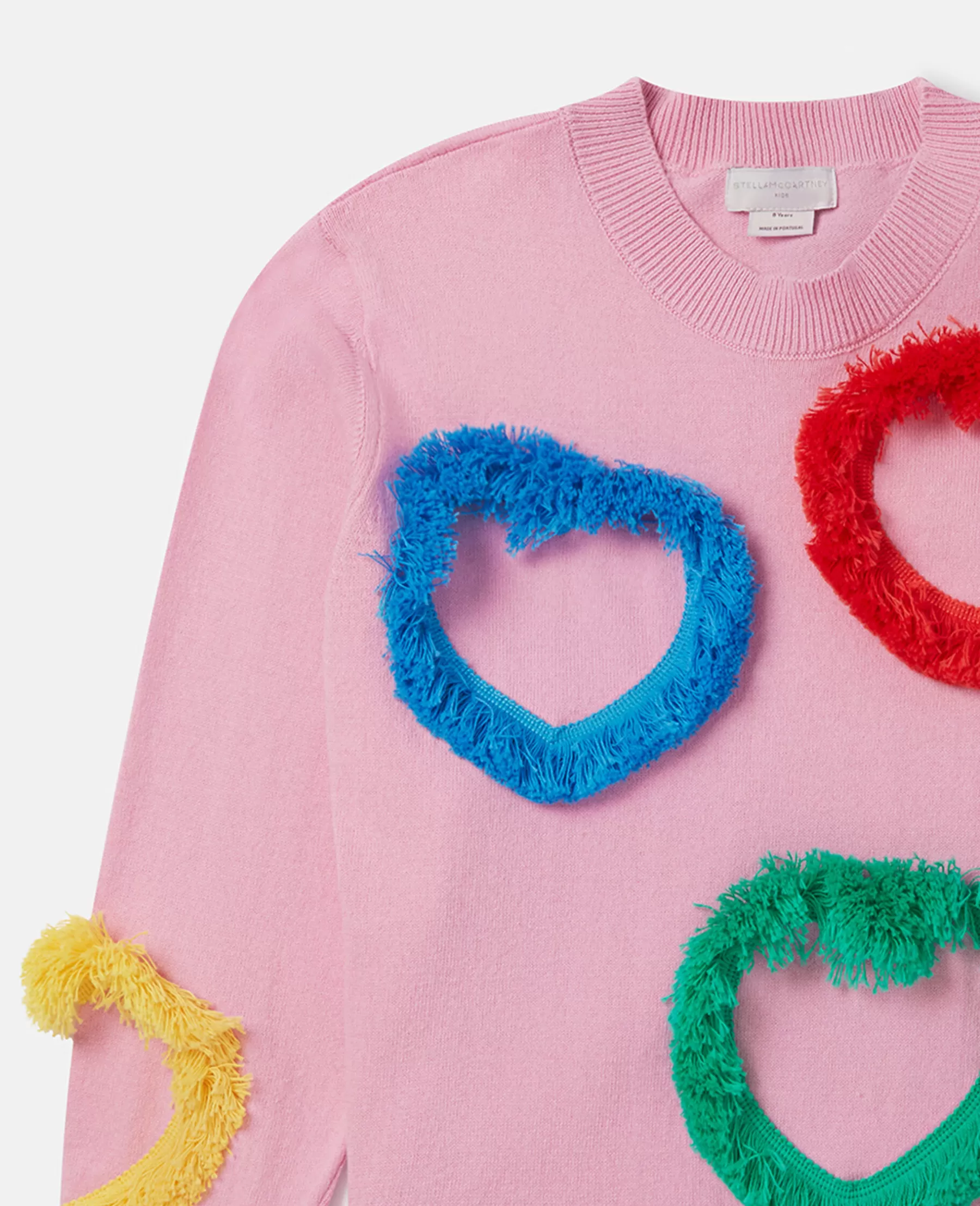 Stella McCartney Fringed Heart Sweatshirt Shop