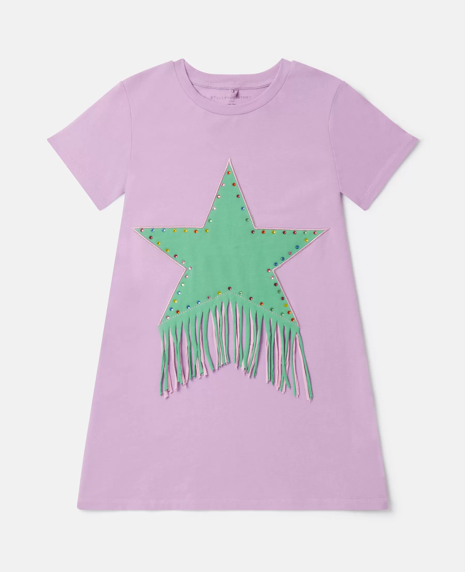 Stella McCartney Fringed Star T-Shirt Dress Discount