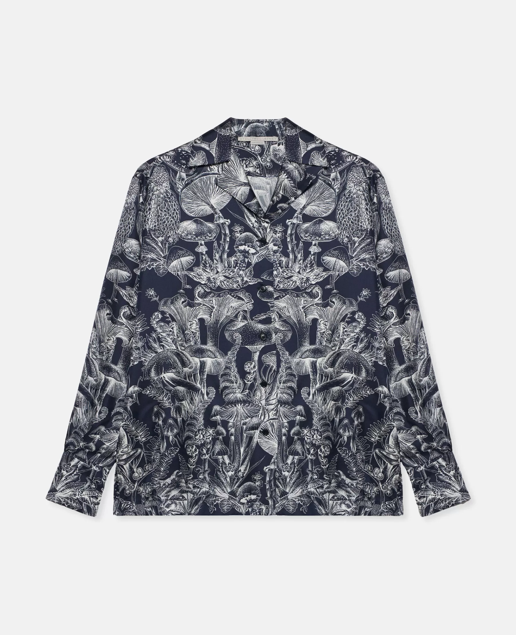 Stella McCartney Fungi Forest Print Silk Pyjama Shirt Discount