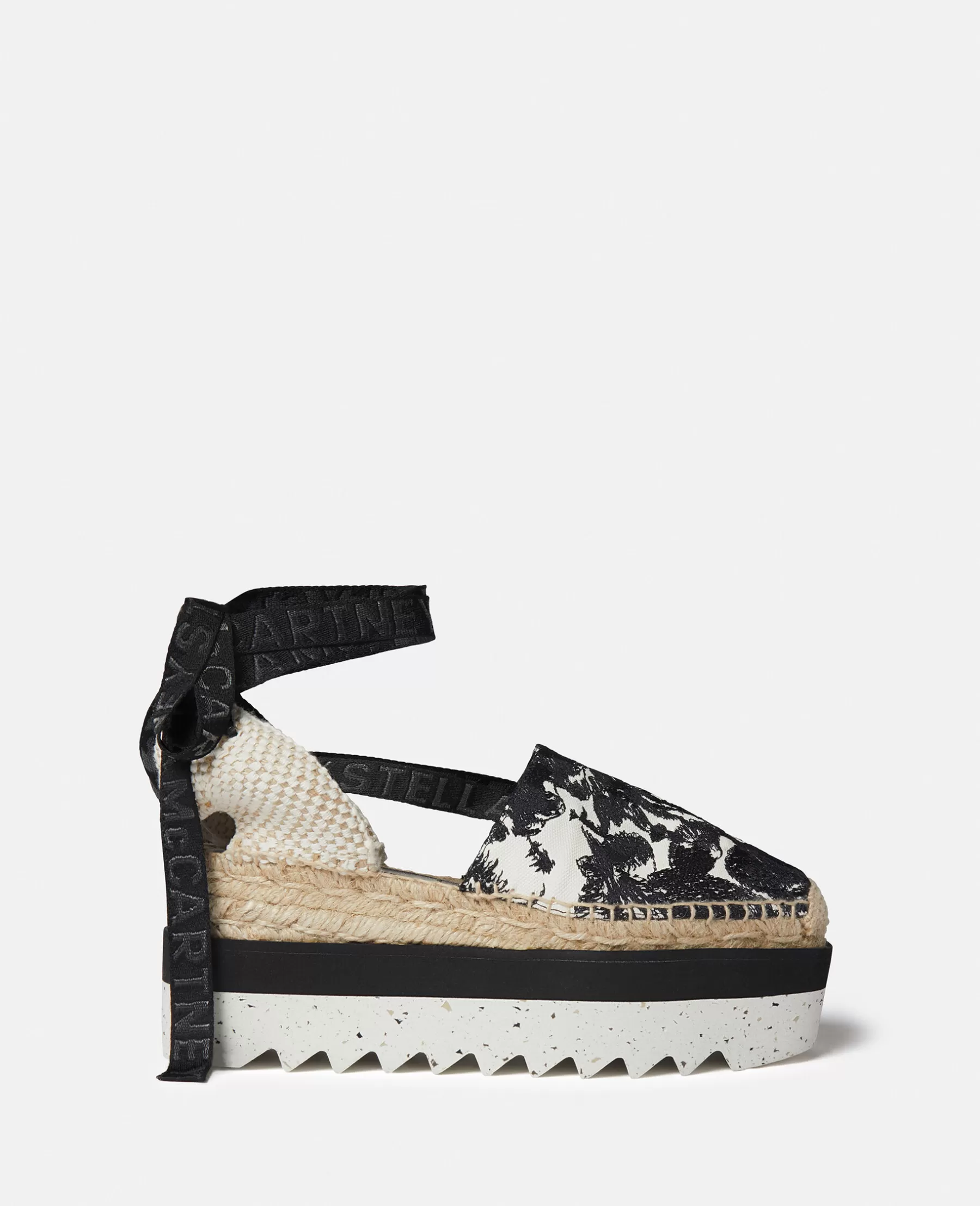 Stella McCartney Gaia Moth Embroidery Platform Espadrilles Discount