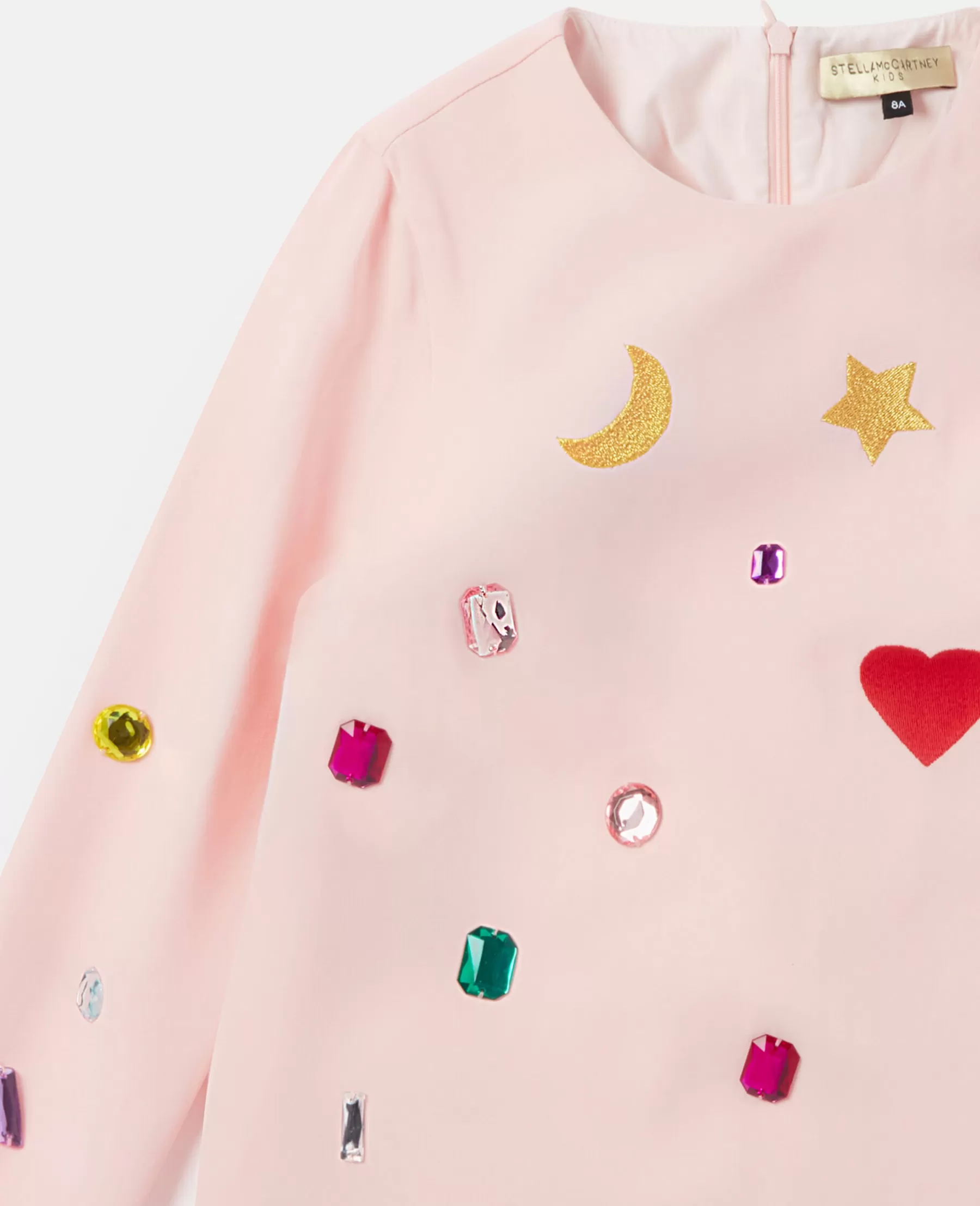 Stella McCartney Gem Doodle Embroidery Jersey Dress Hot