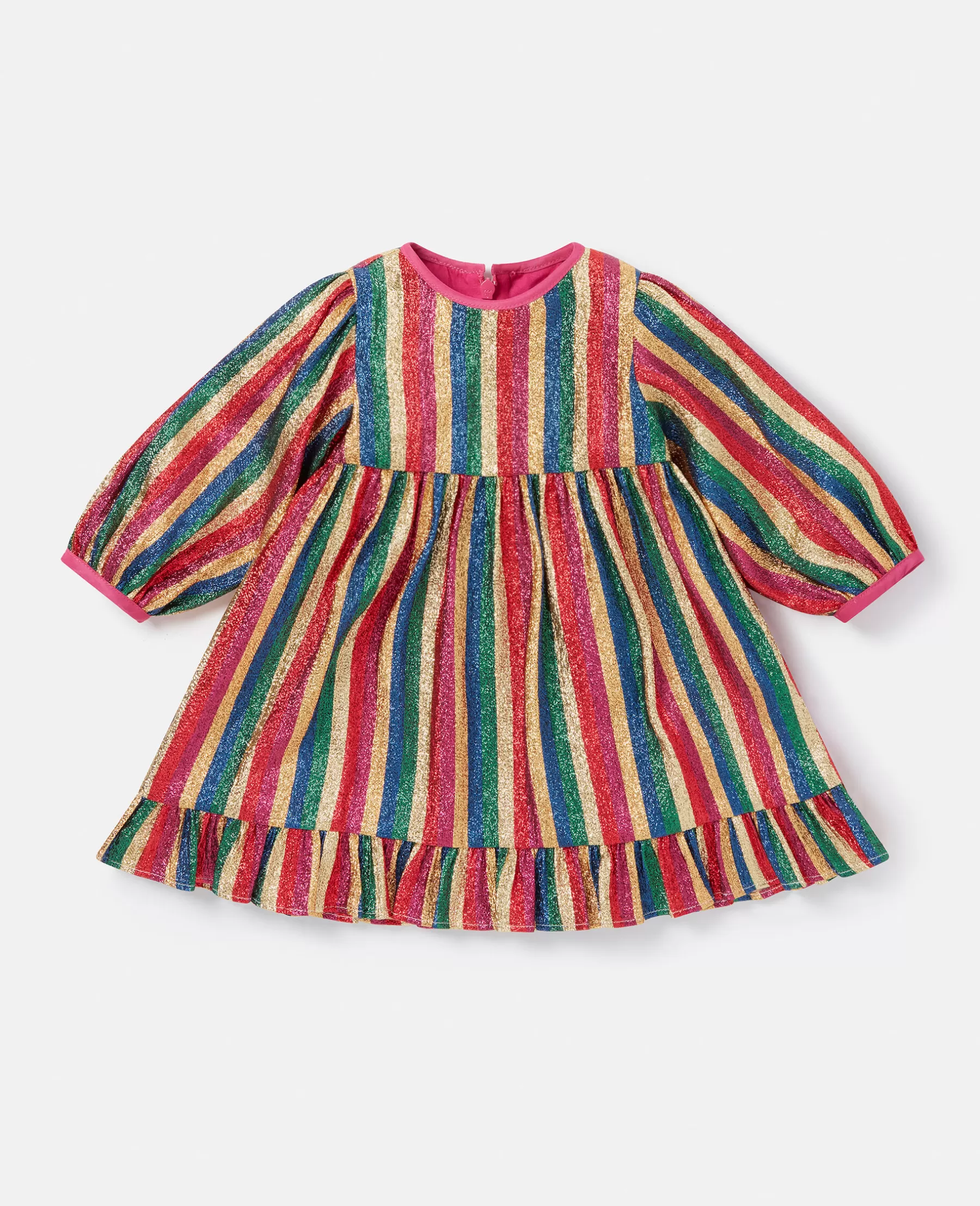 Stella McCartney Glitter Rainbow Stripe Dress Store