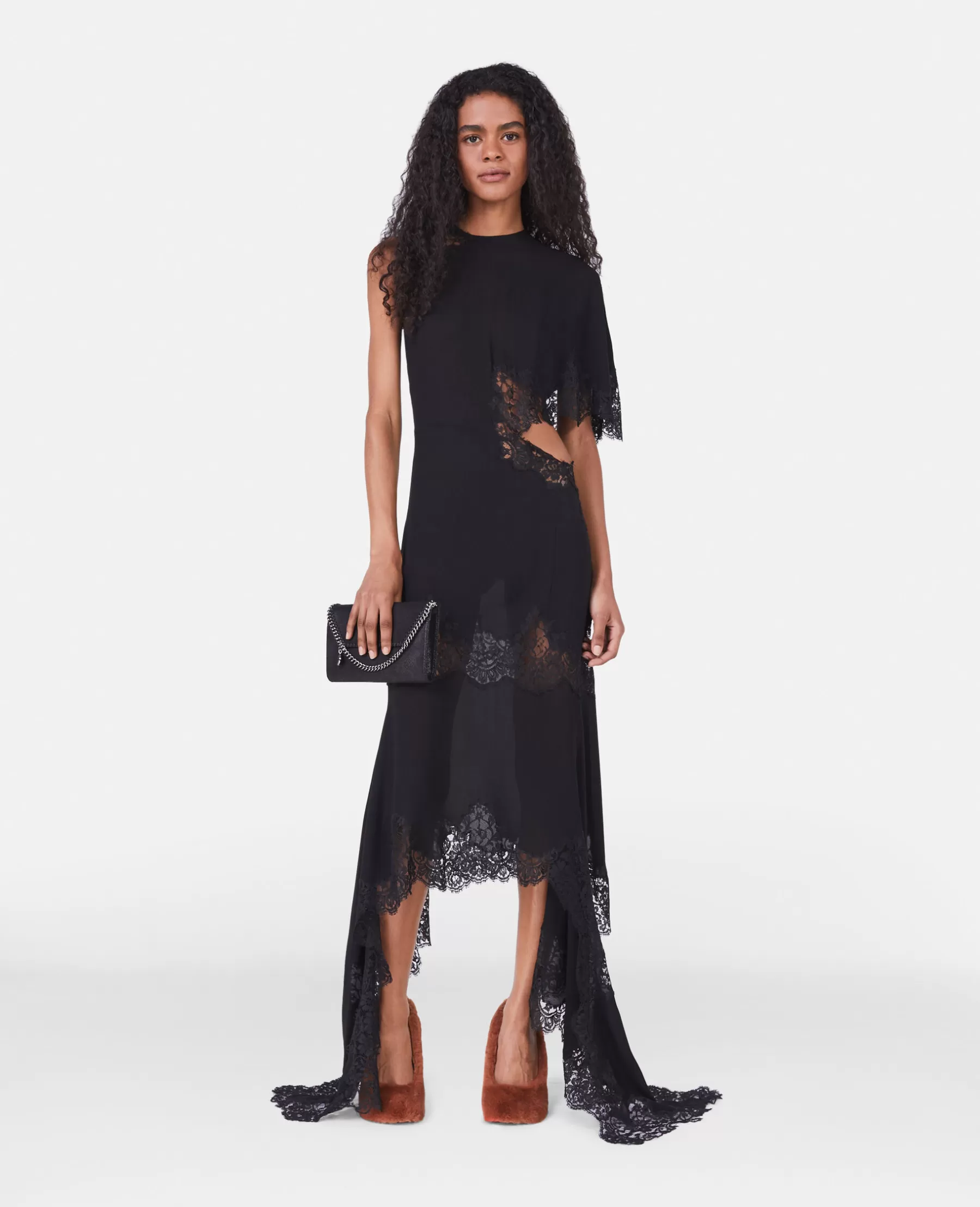 Stella McCartney Guipere Lace Silk Georgette Dress Clearance