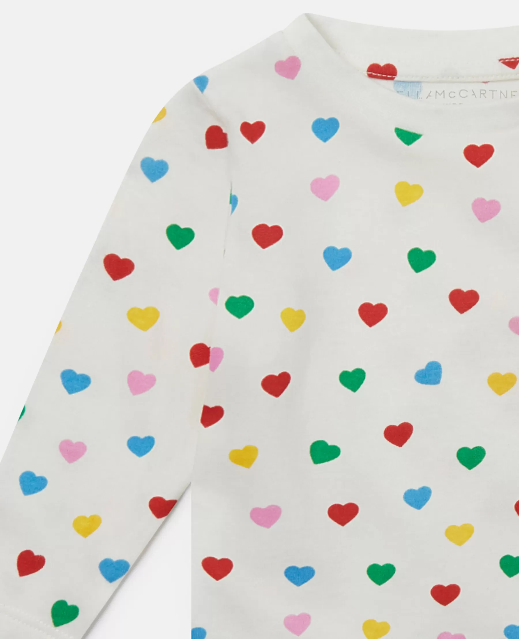 Stella McCartney Heart Print Sweatshirt Dress Outlet