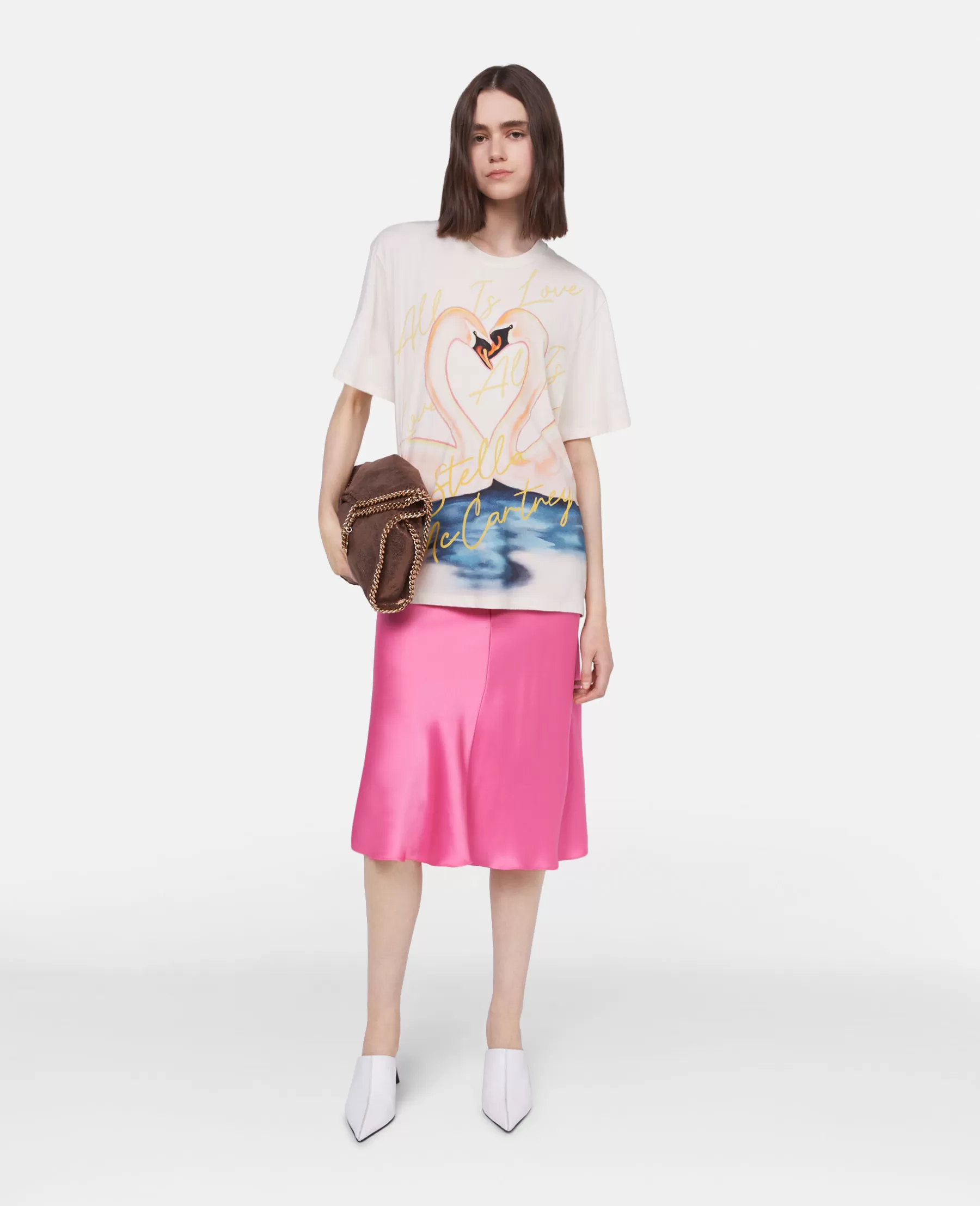 Stella McCartney Kissing Swans Oversized T-Shirt Online