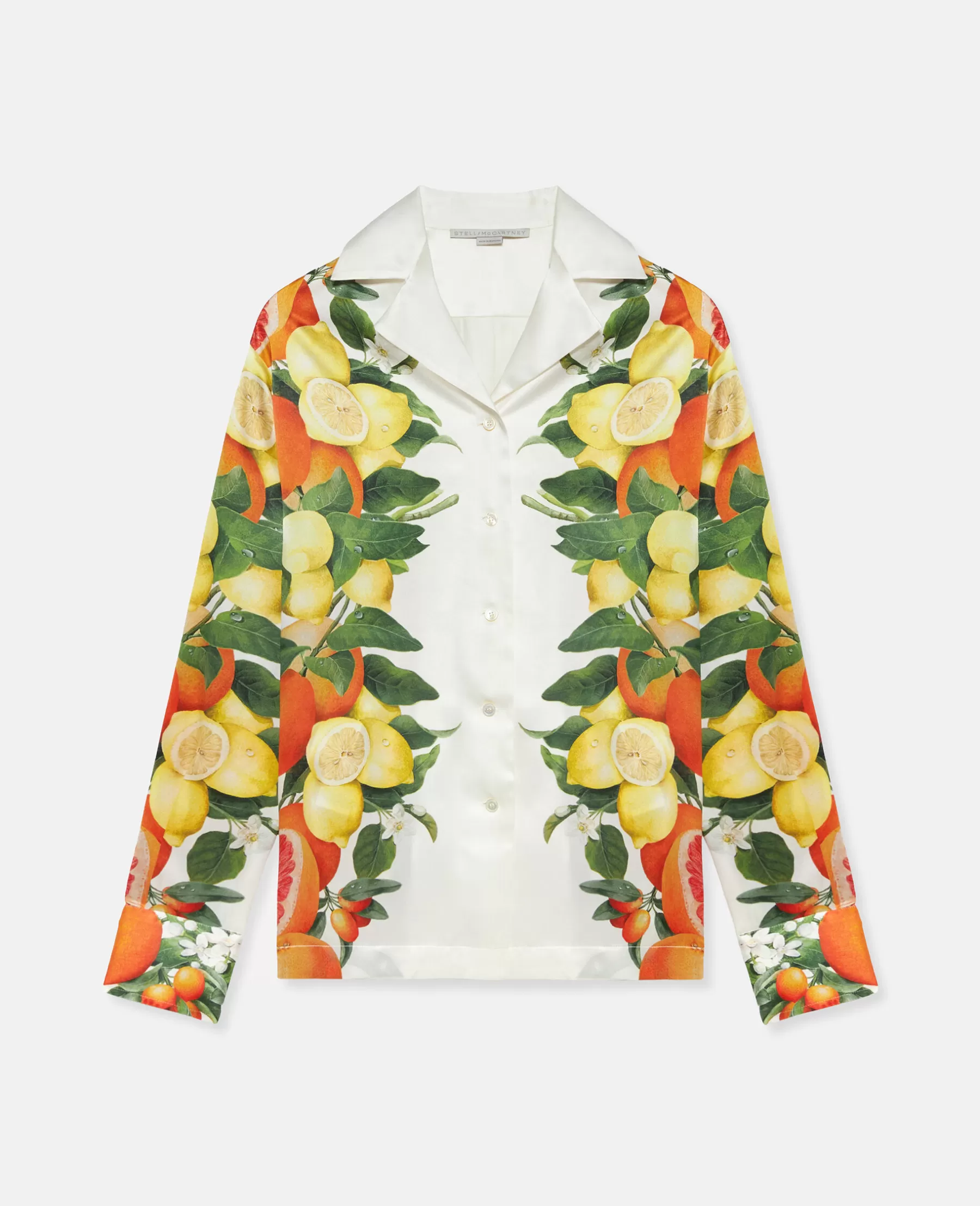 Stella McCartney Lemon Print Silk Shirt Discount