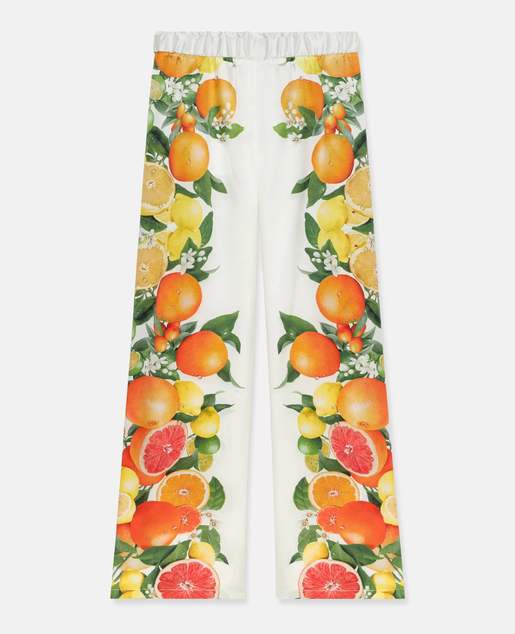 Stella McCartney Lemon Print Silk Trousers Best