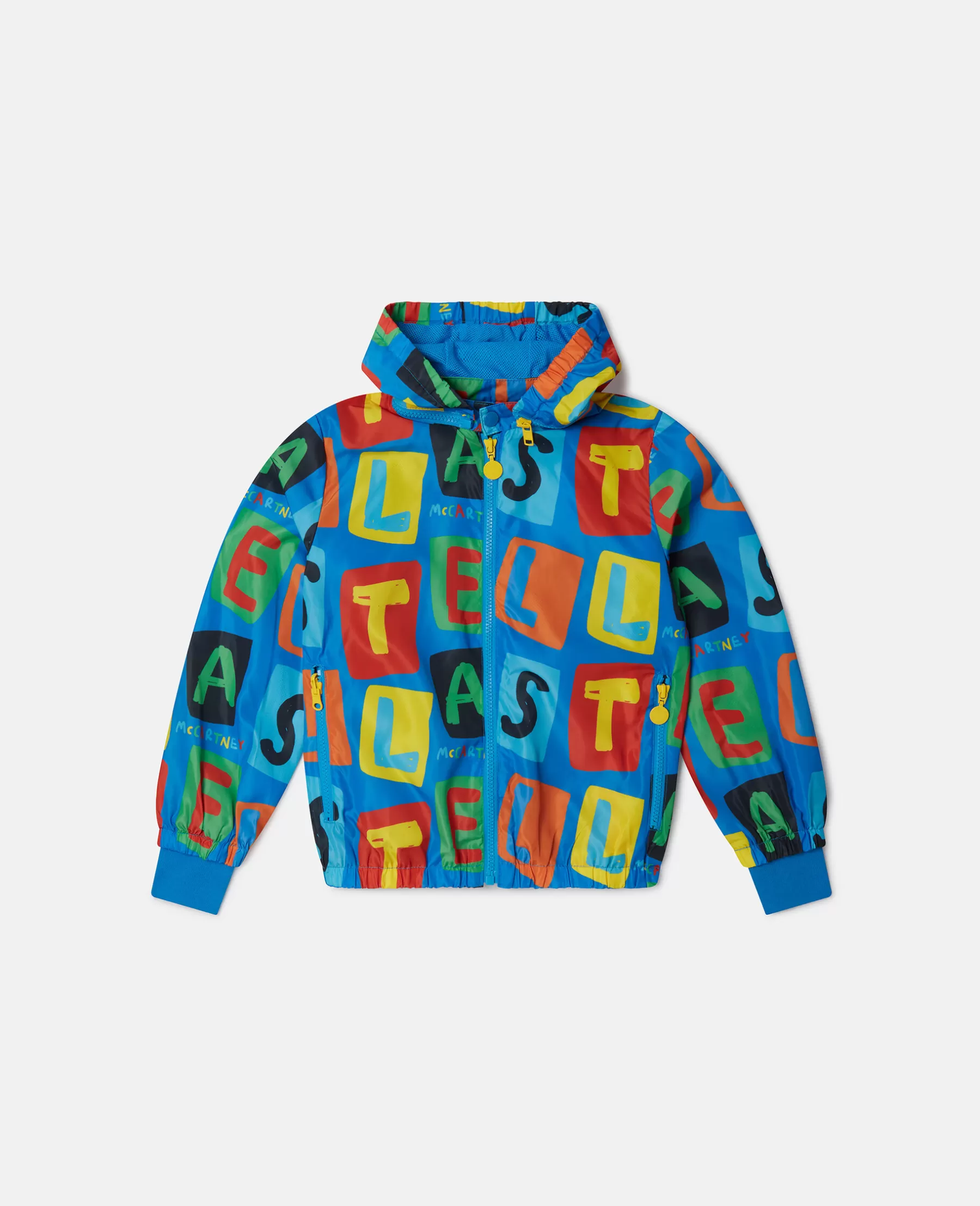 Stella McCartney Letter Blocks Print Hooded Jacket Hot