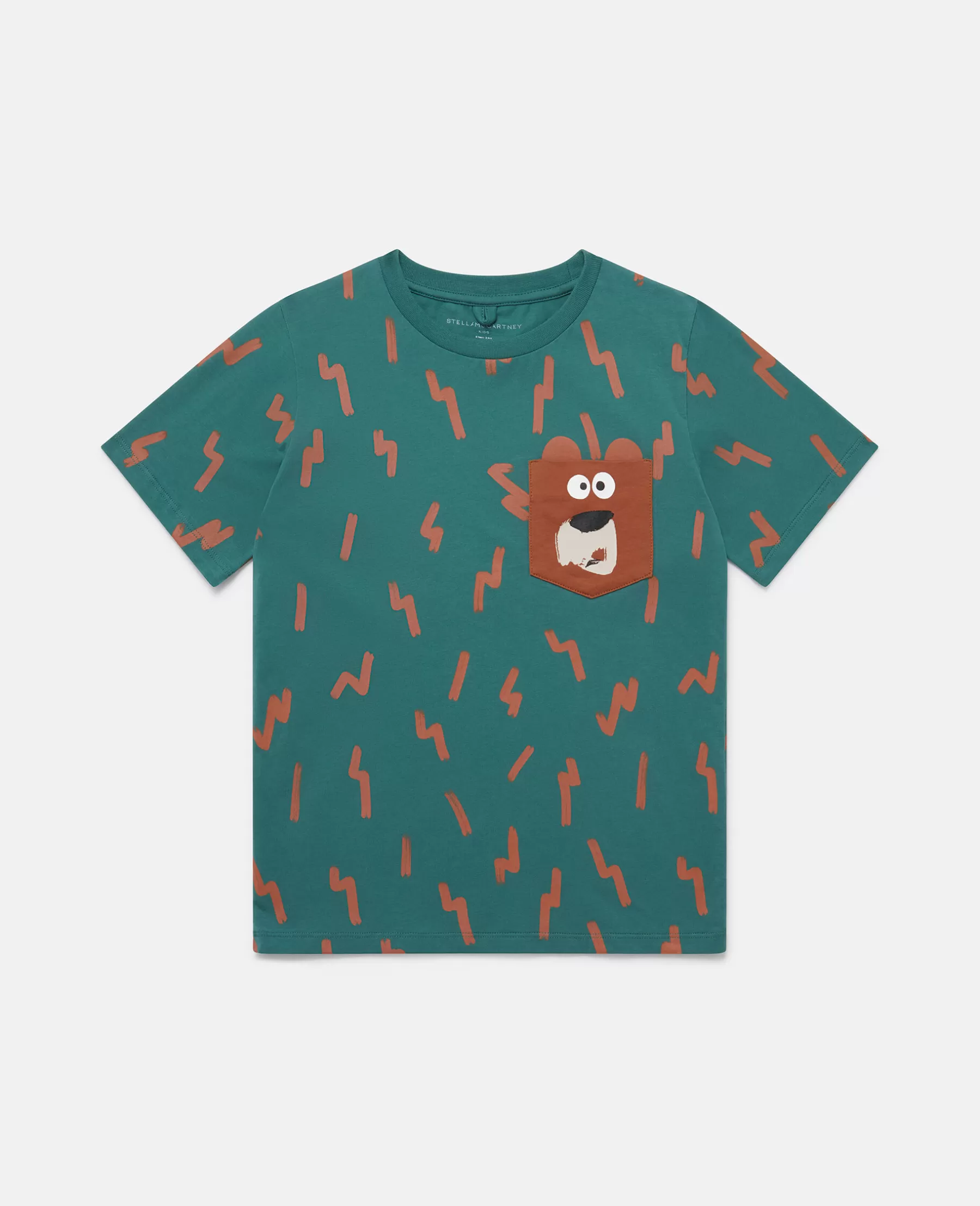 Stella McCartney Lightning Strike Bear Pocket T-Shirt Flash Sale