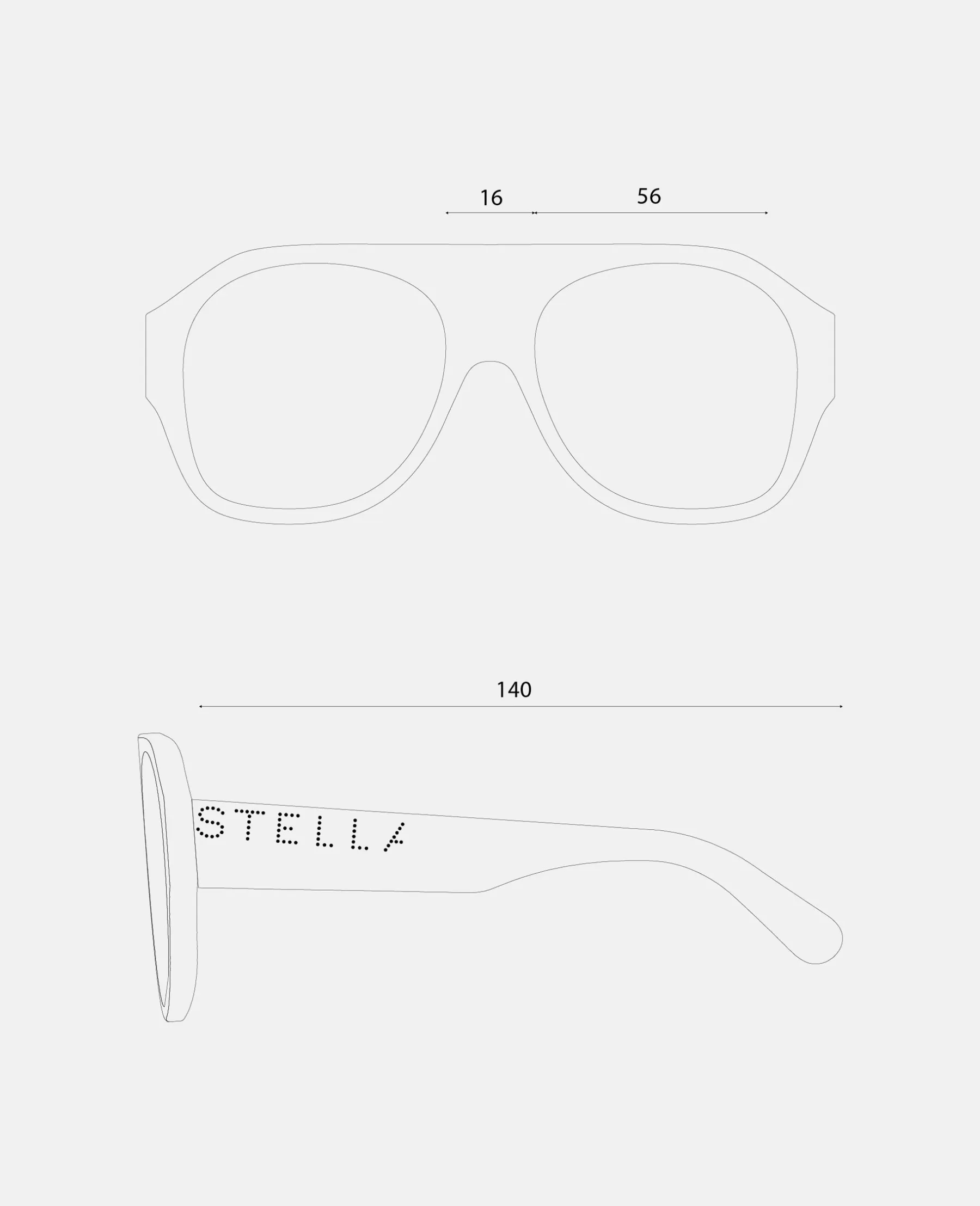 Stella McCartney Logo Chunky Aviator Sunglasses Store