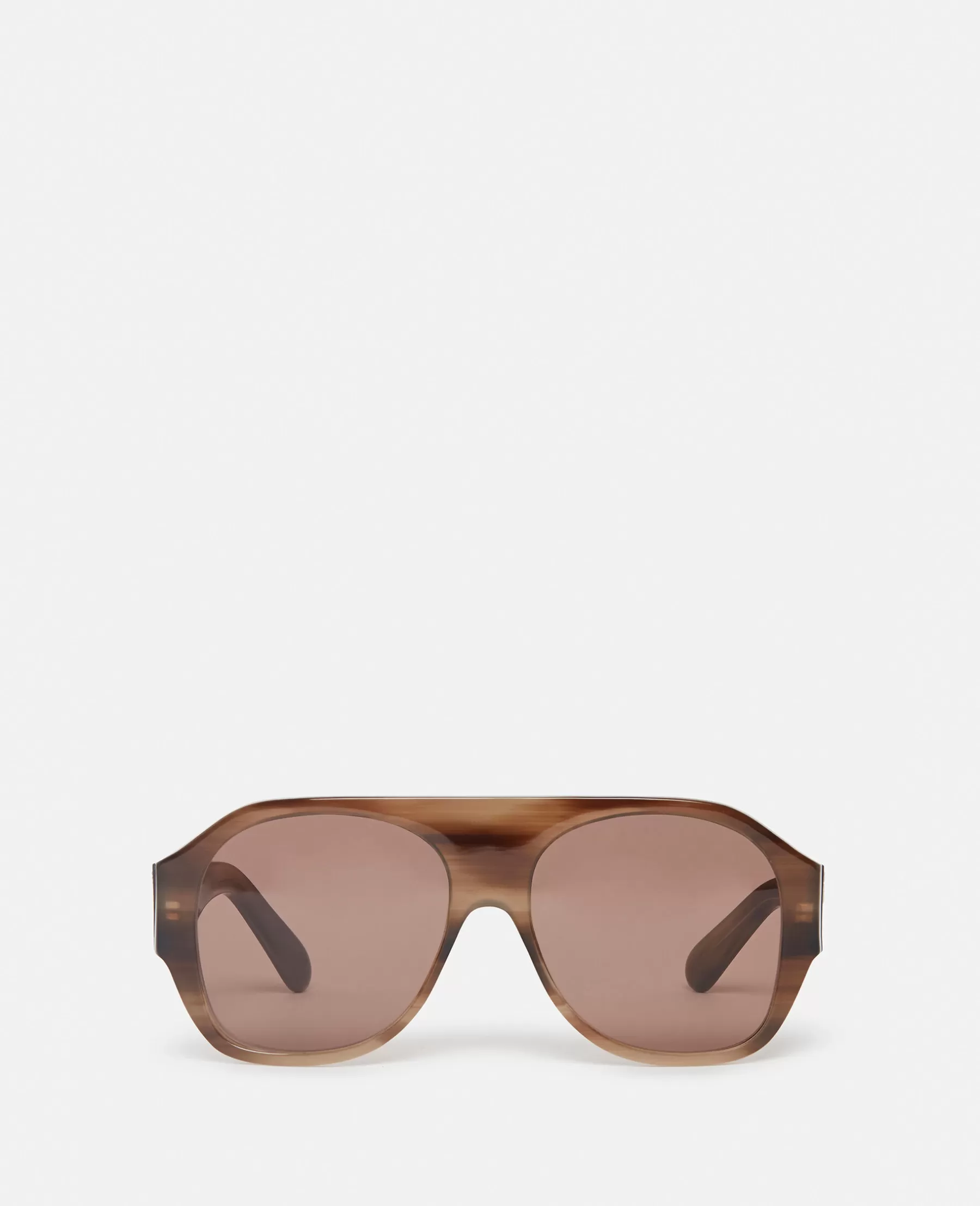 Stella McCartney Logo Chunky Aviator Sunglasses Cheap