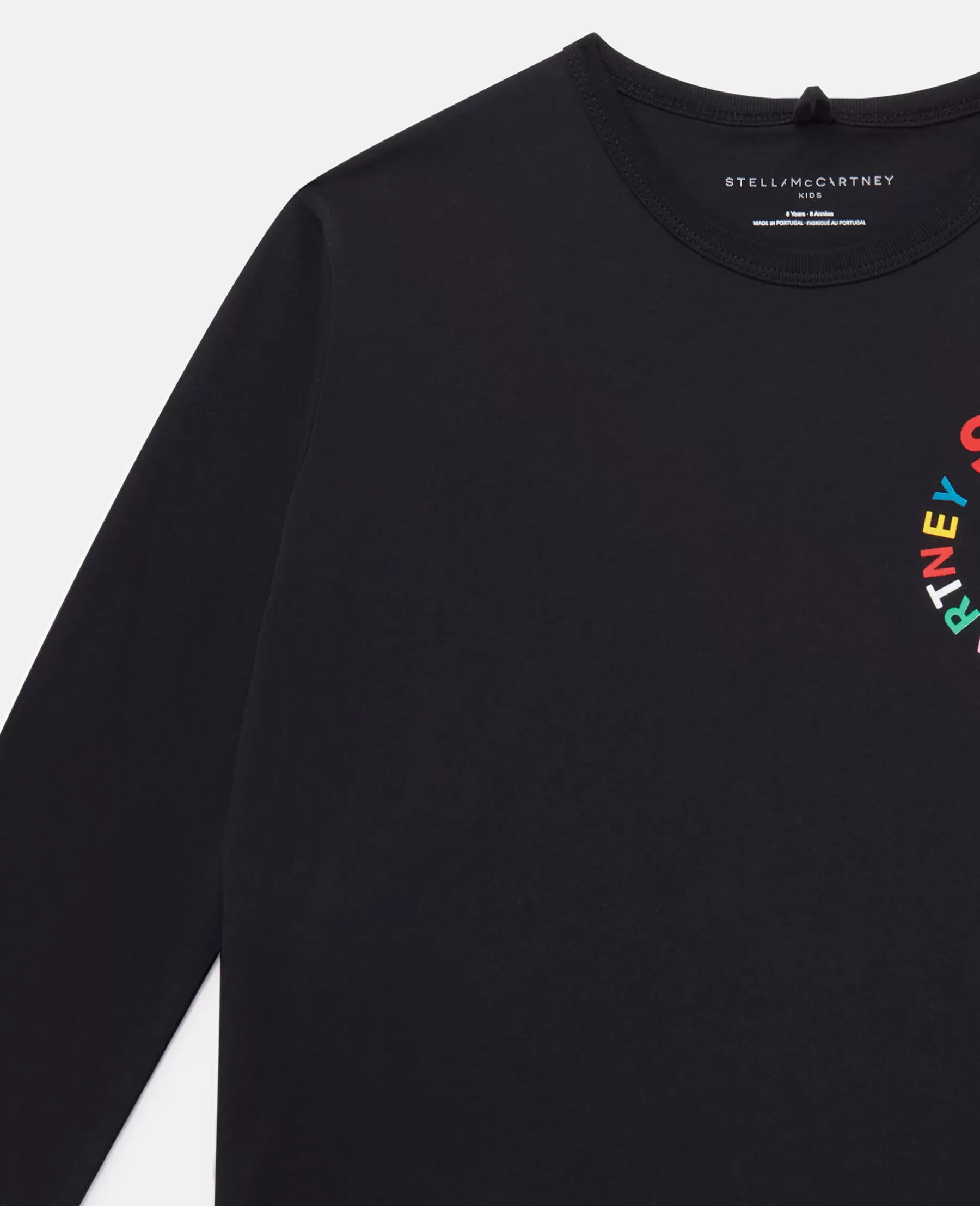 Stella McCartney Logo Embroidery Long Sleeve T-Shirt Cheap