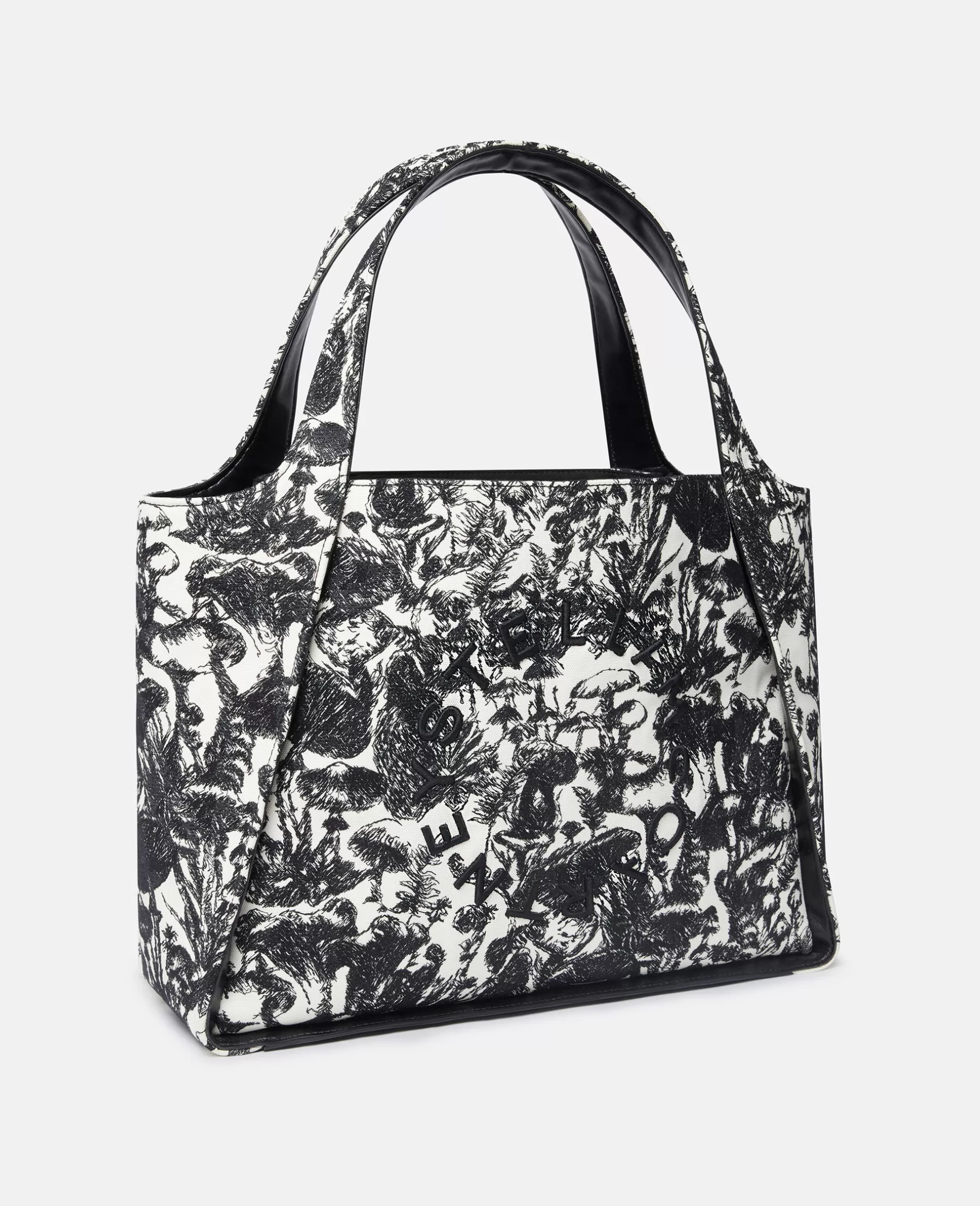 Stella McCartney Logo Fungi Forest Toile De Jouy Tote Bag Shop