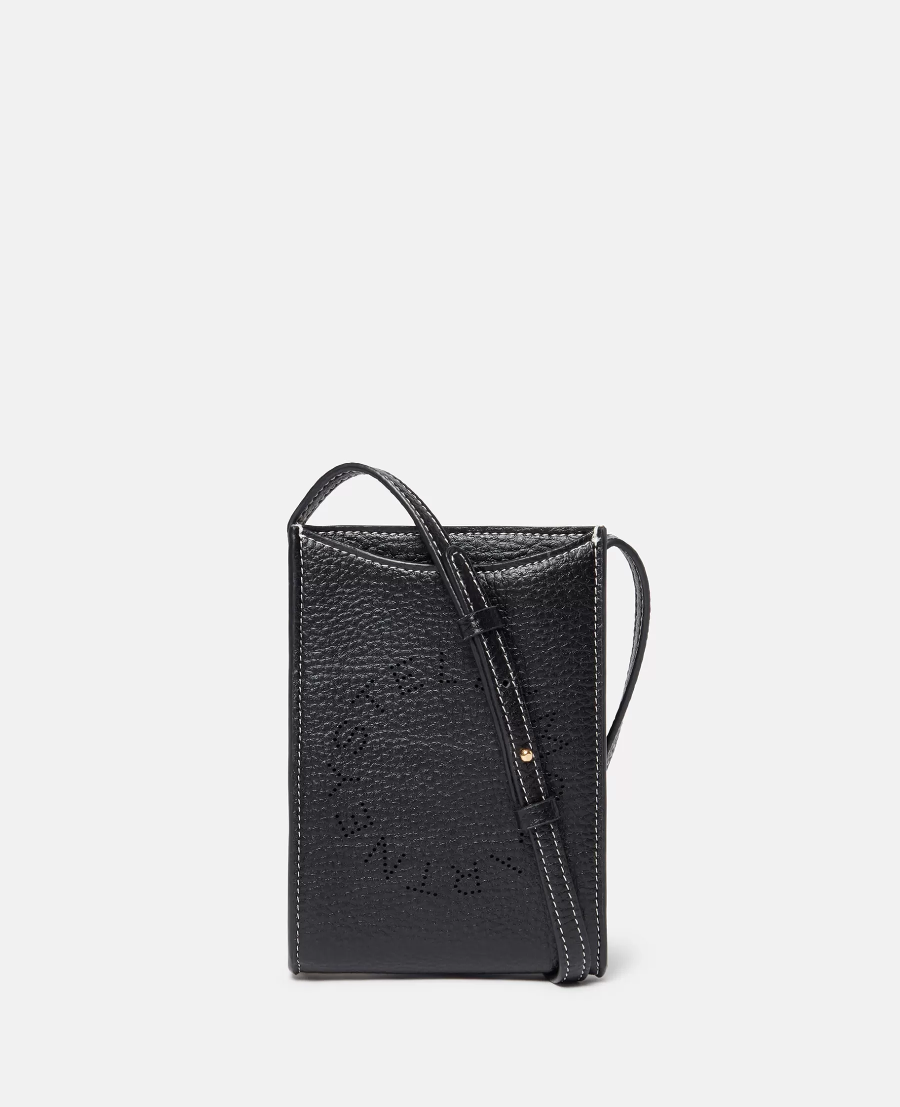 Stella McCartney Logo Grainy Alter Mat Crossbody Phone Pouch Sale