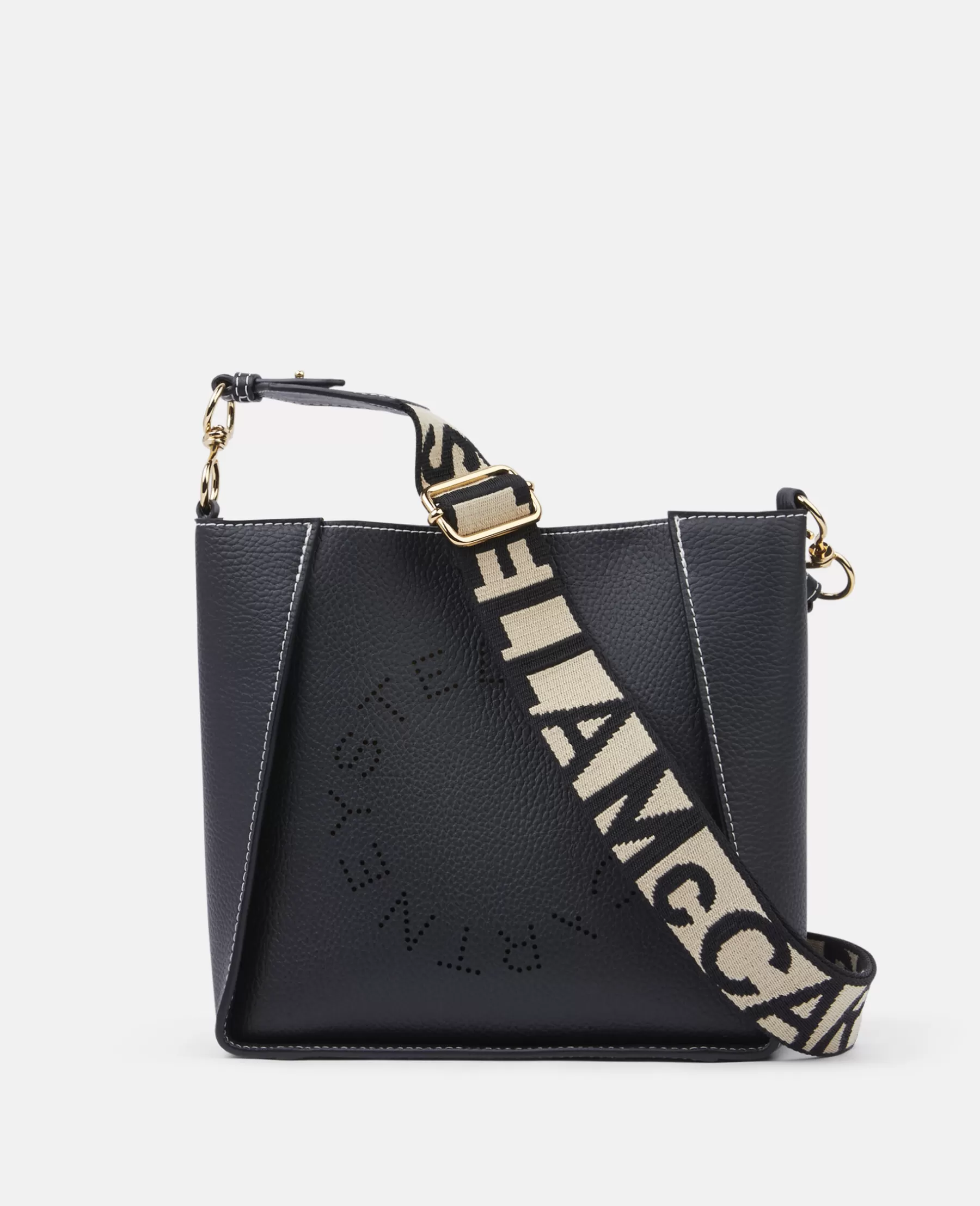 Stella McCartney Logo Grainy Alter Mat Shoulder Bag Sale